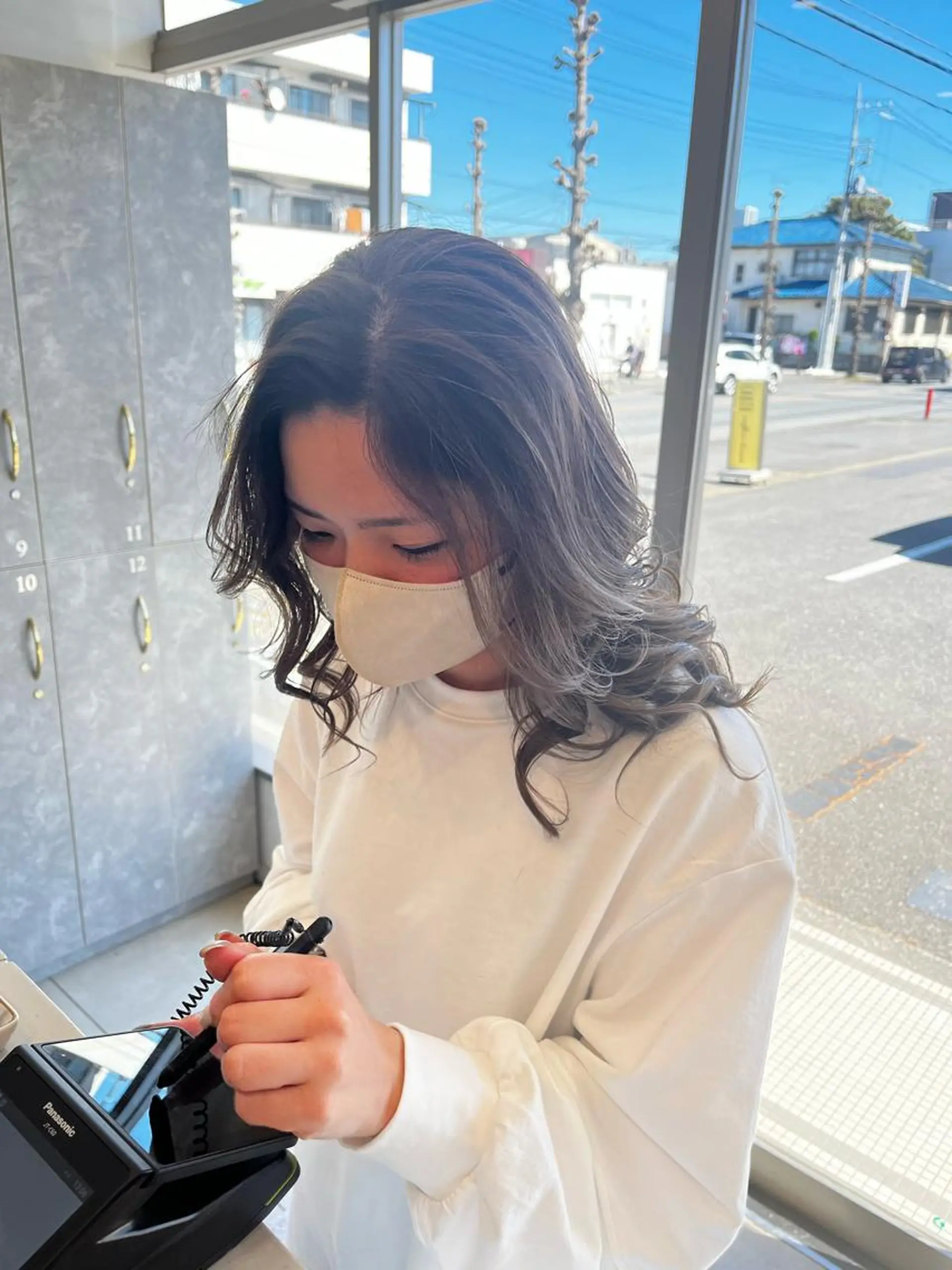 ミディアム カラー 吹田 駿 髪質改善縮毛矯正のヘアスタイル