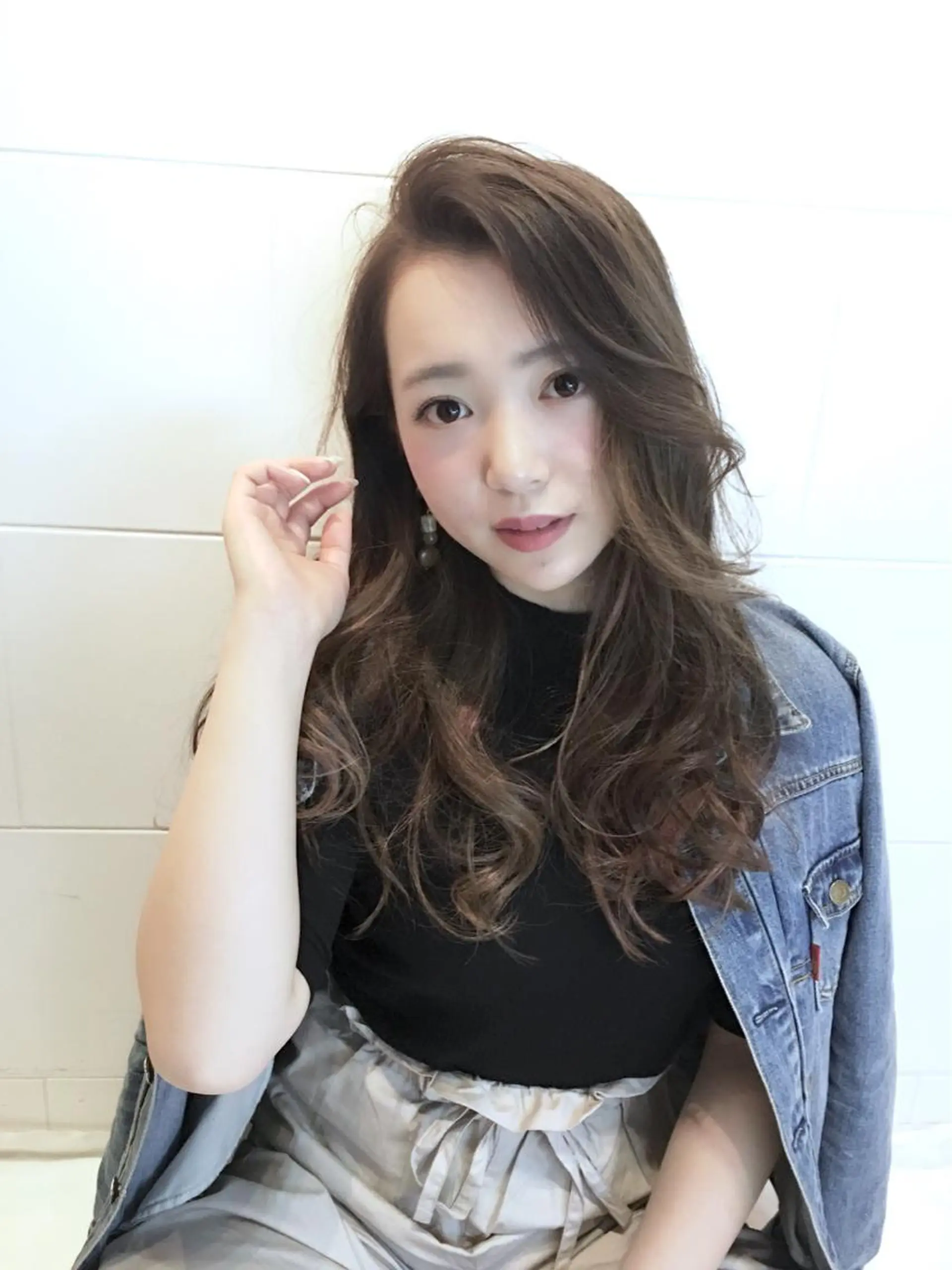 ロング ヘアカラー トリートメント H by Real meのヘアスタイル