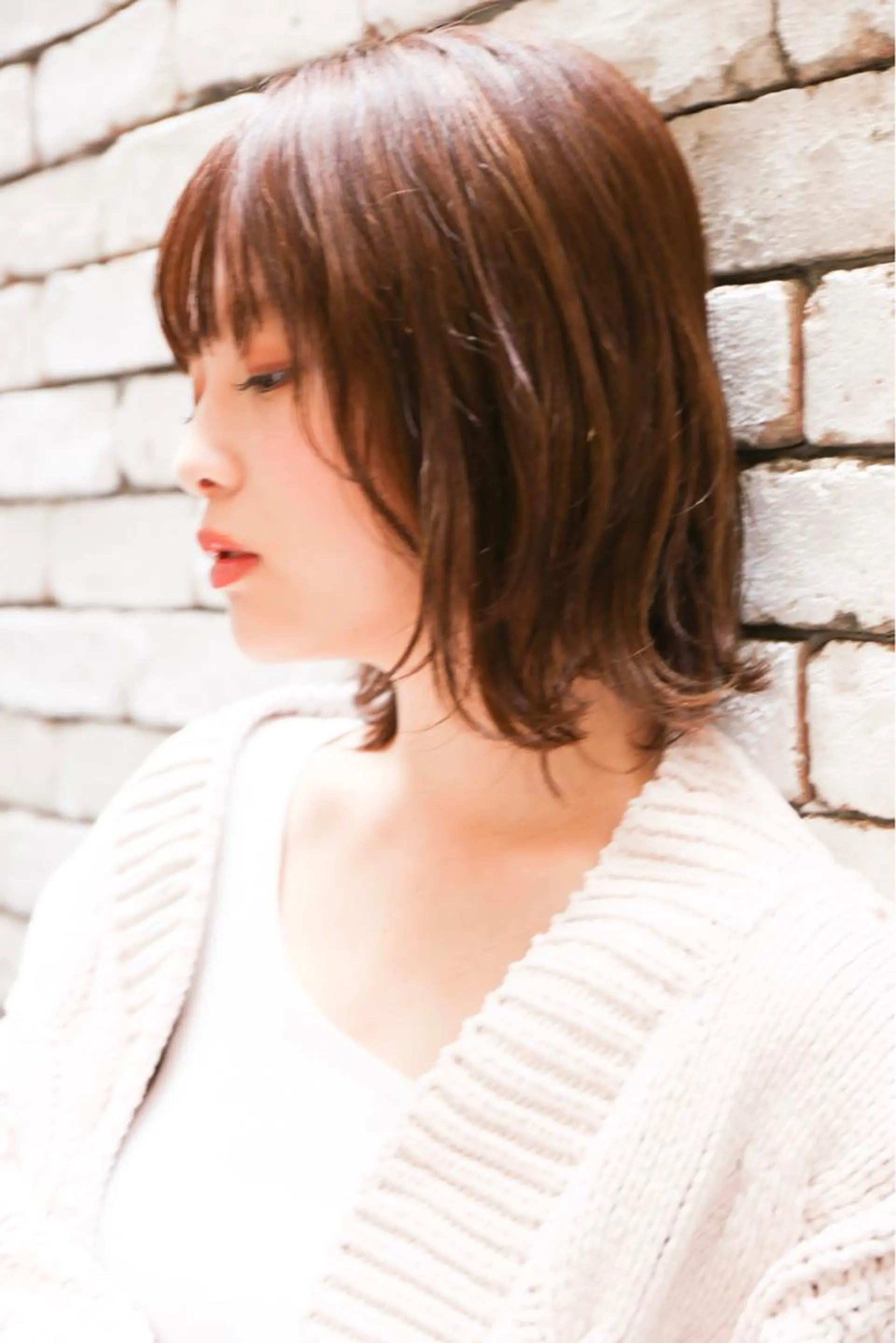 ミディアム 🔷ブリーチバレイヤ ージュ🔷飯野達也のヘアスタイル