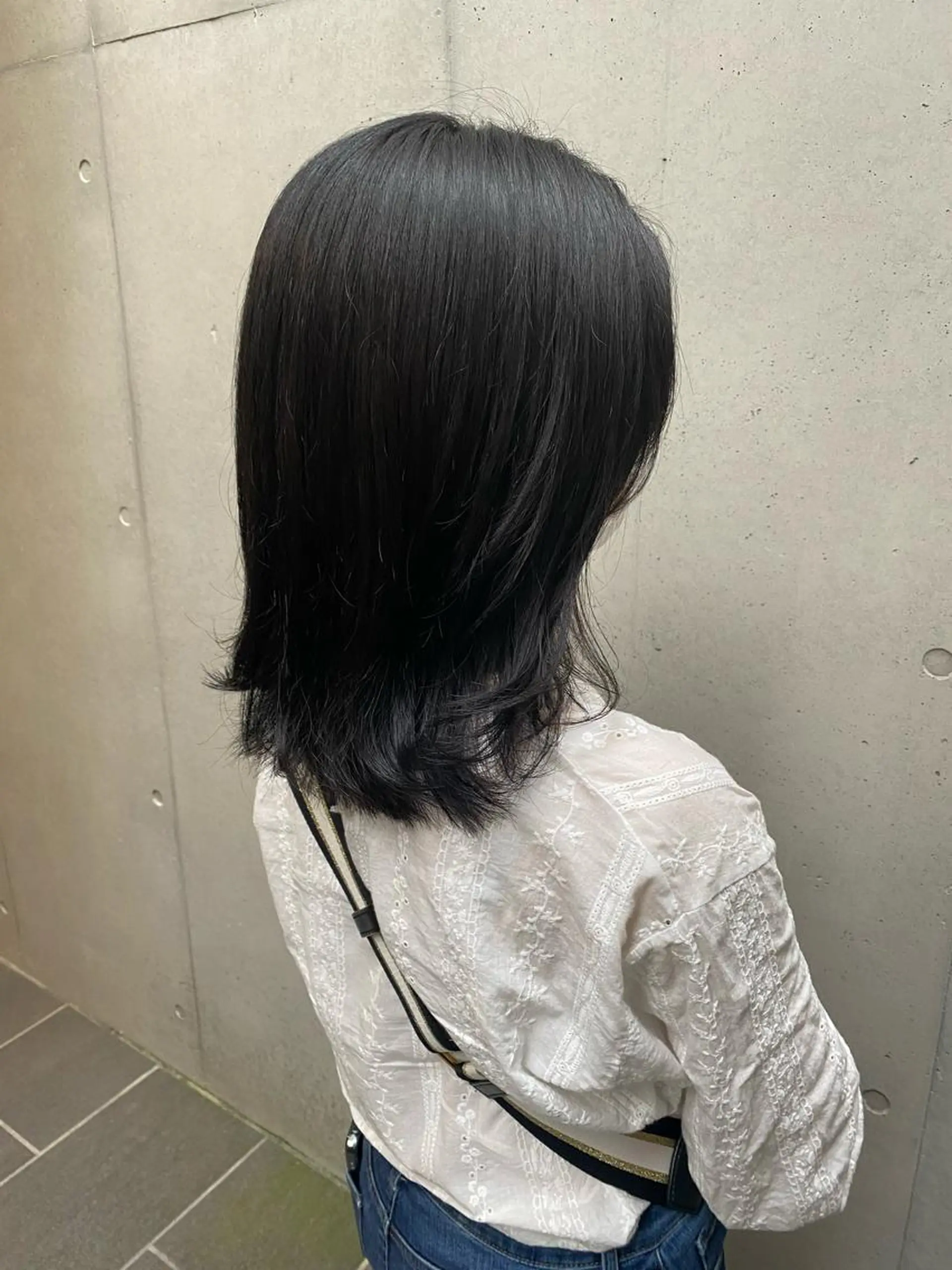 ミディアム カラー ダークグレー ダークグレージュ グレージュ カット ヘアカラー トリートメント ✨透明感カラー✨ 🦖佐々木未来🦕のヘアスタイル