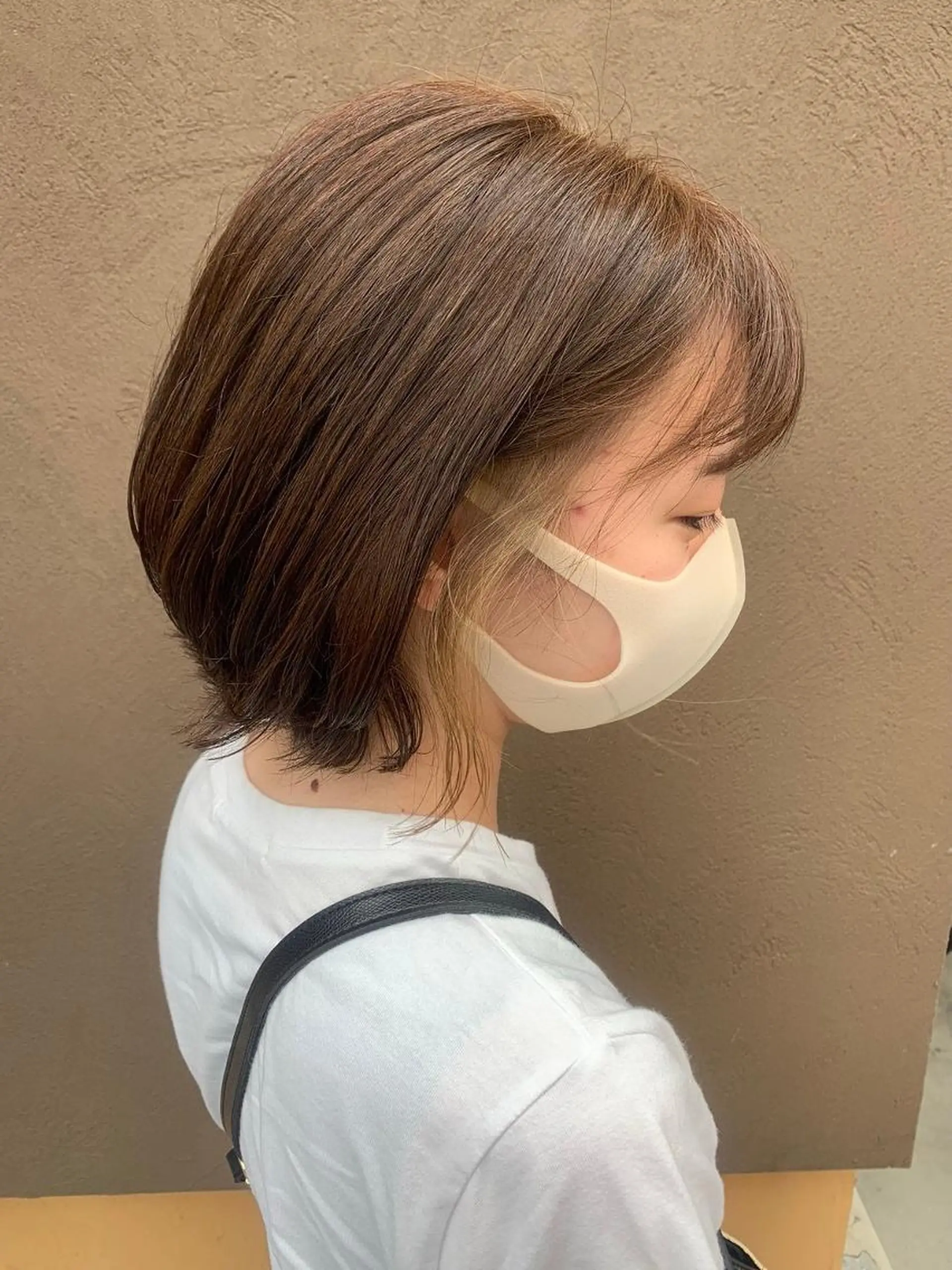 ショート カラー バレイヤージュ ベージュカラー ブリーチ ケアブリーチ ダブルカラー カット ヘアカラー N° aria 三軒茶屋のその他イメージ