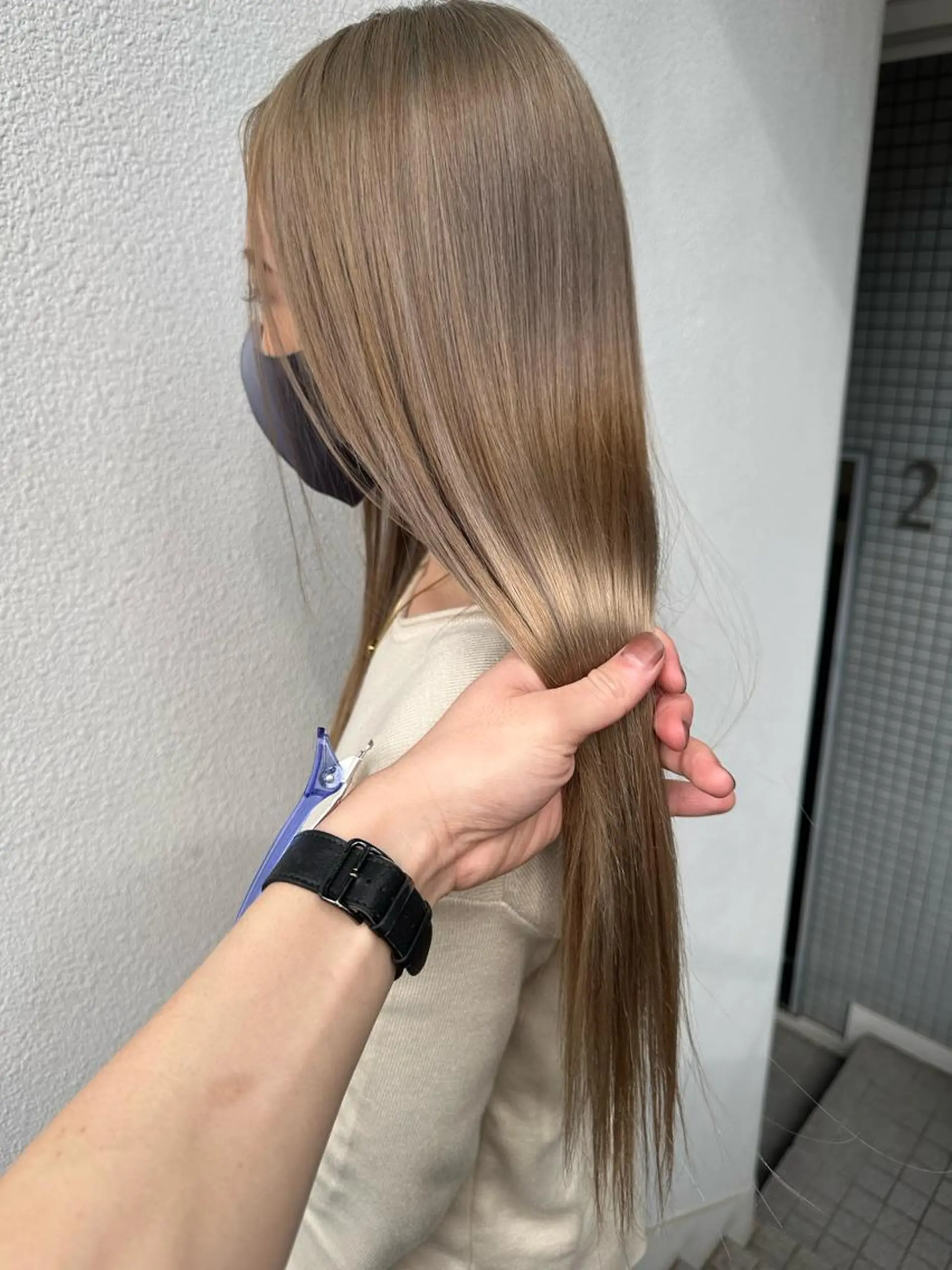 ミディアム カラー カット ヘアカラー トリートメント ブリーチ koheiのヘアスタイル