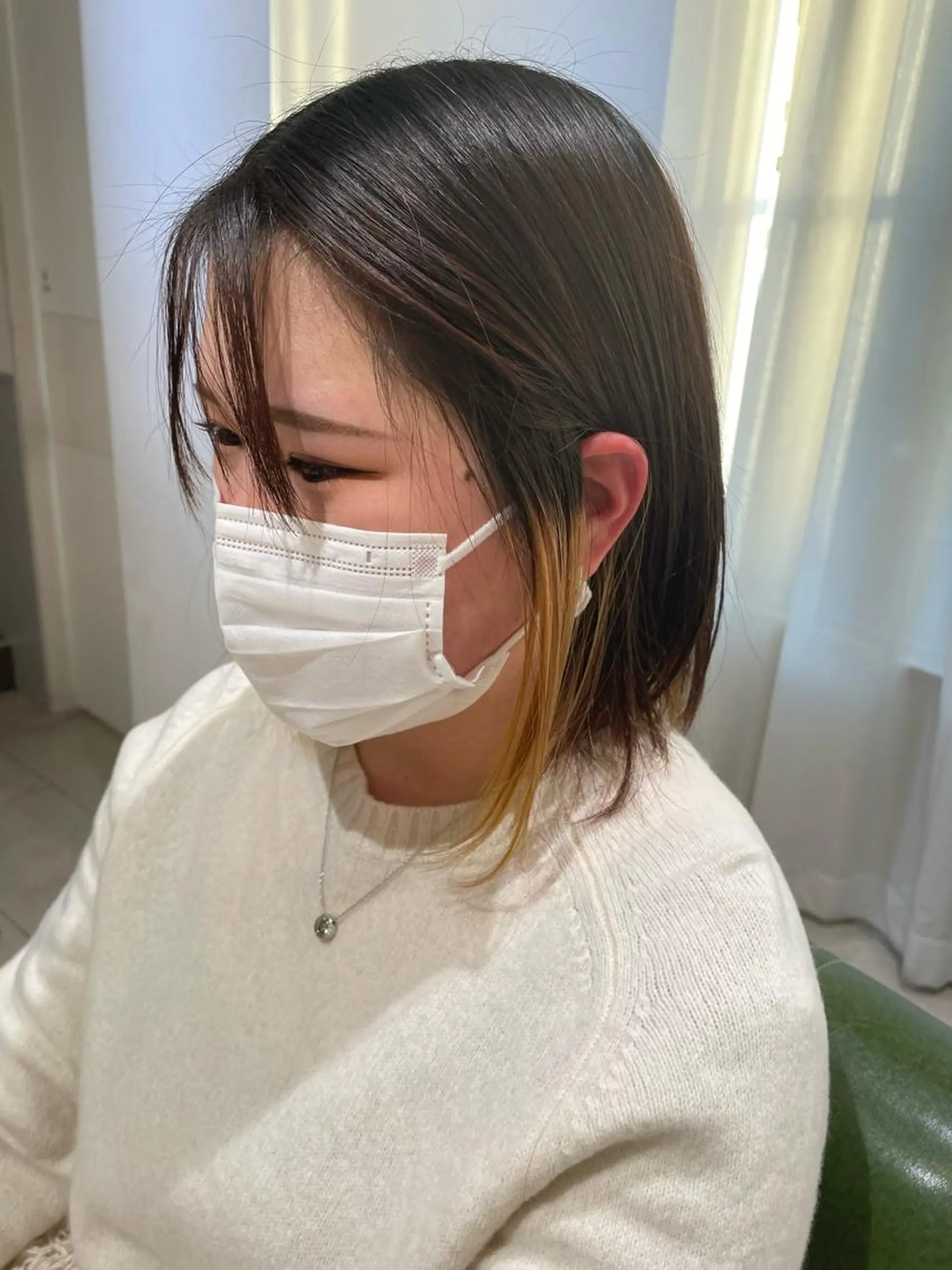 ミディアム カラー インナーカラー ピンクカラー カット ヘアカラー トリートメント ヘッドスパ 過去一の柔髪ヘア 🌿einshairのヘアスタイル