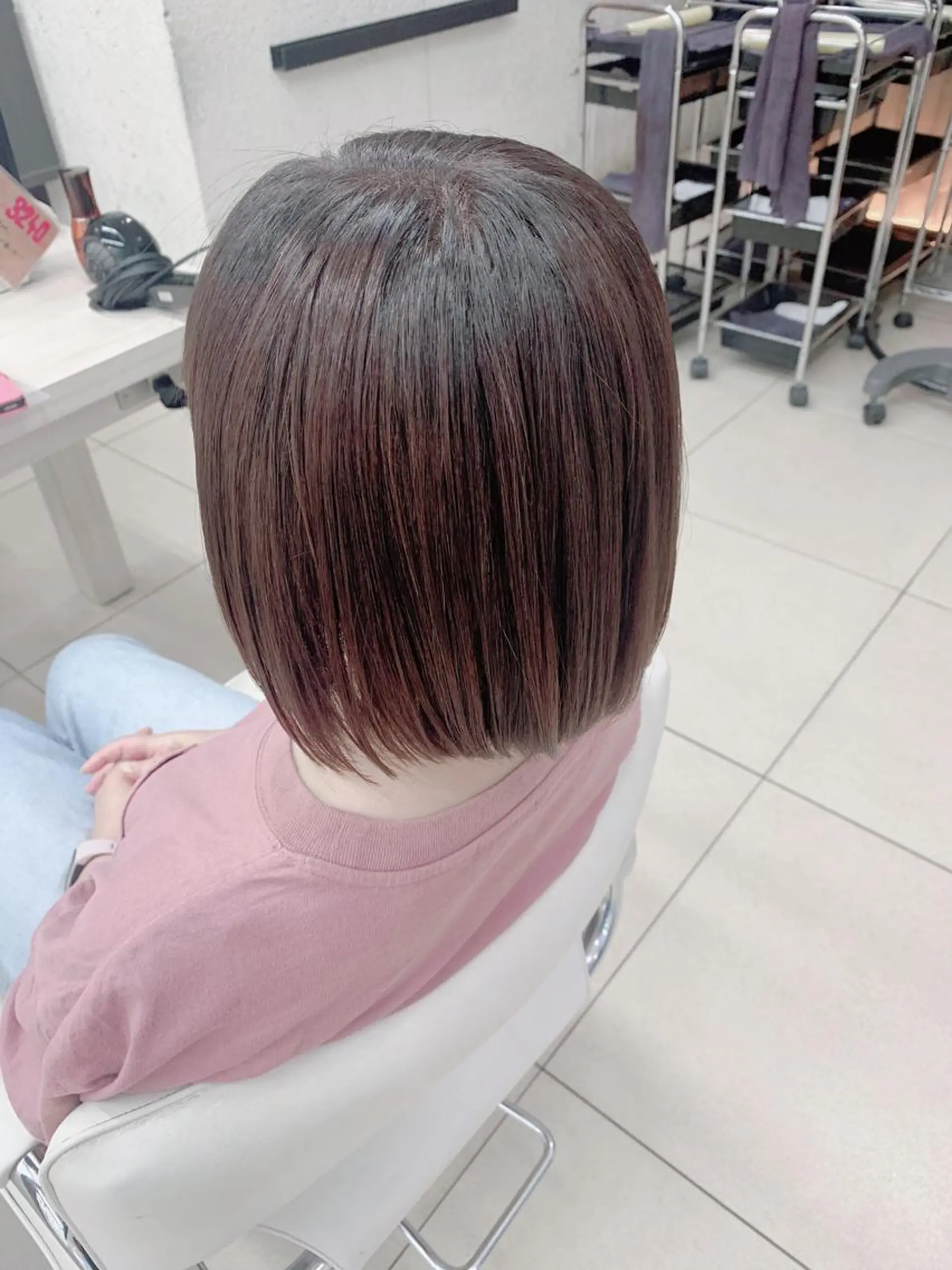 ミディアム カラー カット ヘアカラー トリートメント ✂︎レディース のメンズカット屋さんのヘアスタイル