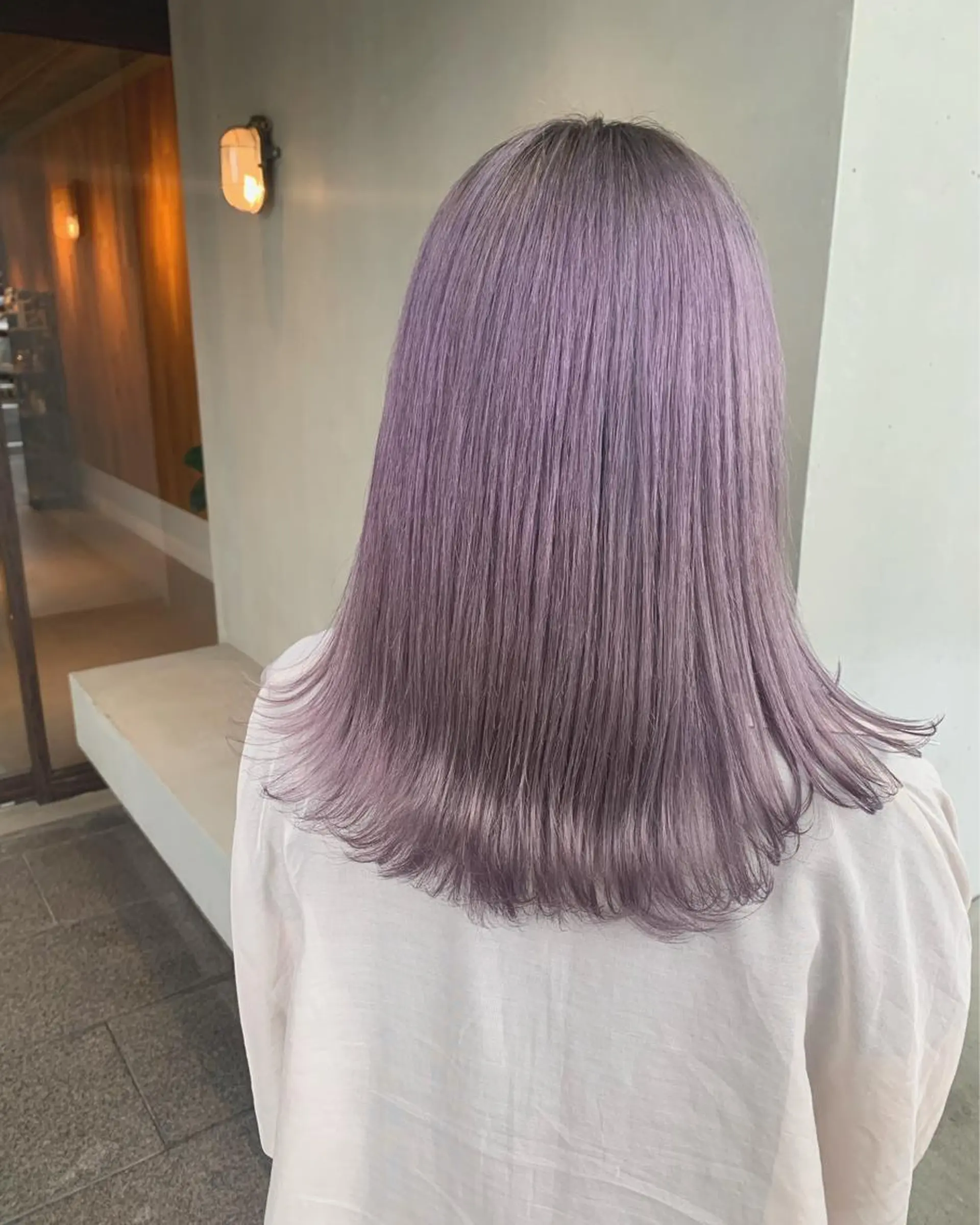 セミロング カラー ヘアカラー ブリーチ/アレンジ 天満/chihiroのヘアスタイル