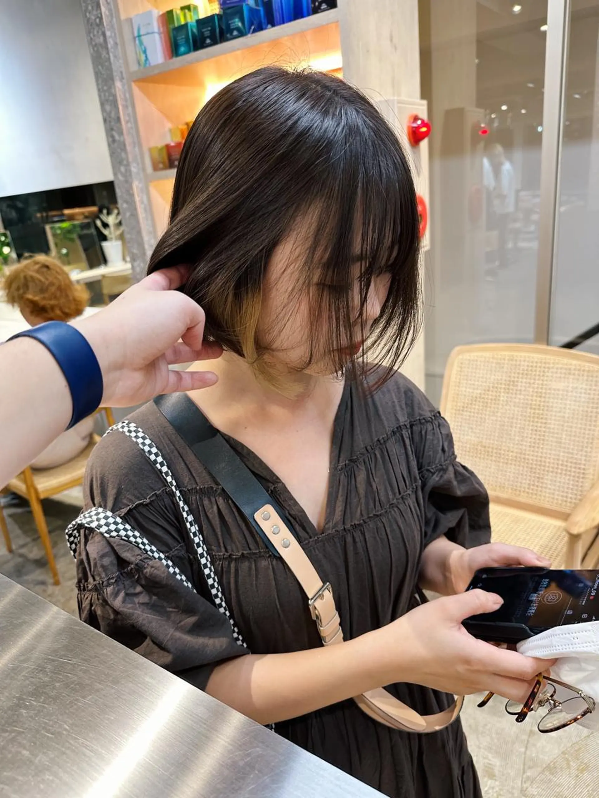 ショート カラー ハイライト🌟/ ボブ/豊田のヘアスタイル