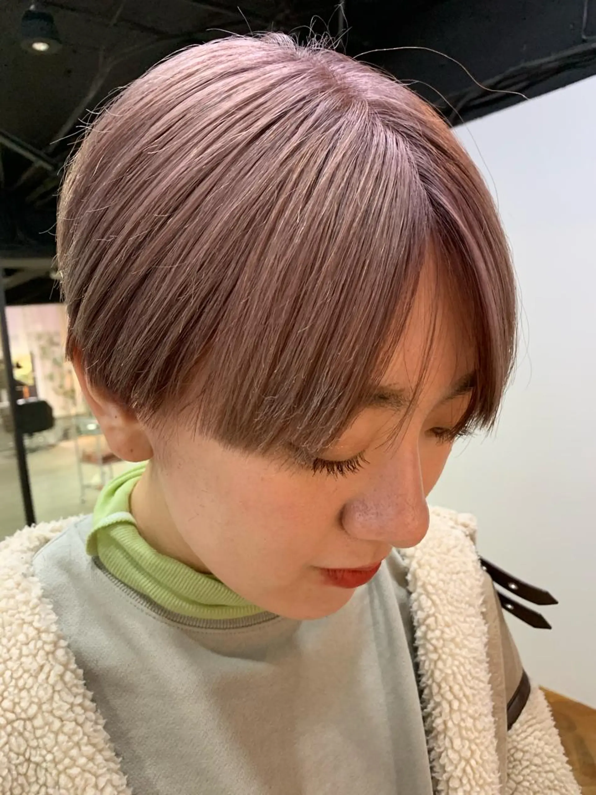 ショート カラー カット ヘアカラー トリートメント ヘアセット 怪我のため6月末 復帰予定田中瑞希🍃のヘアスタイル