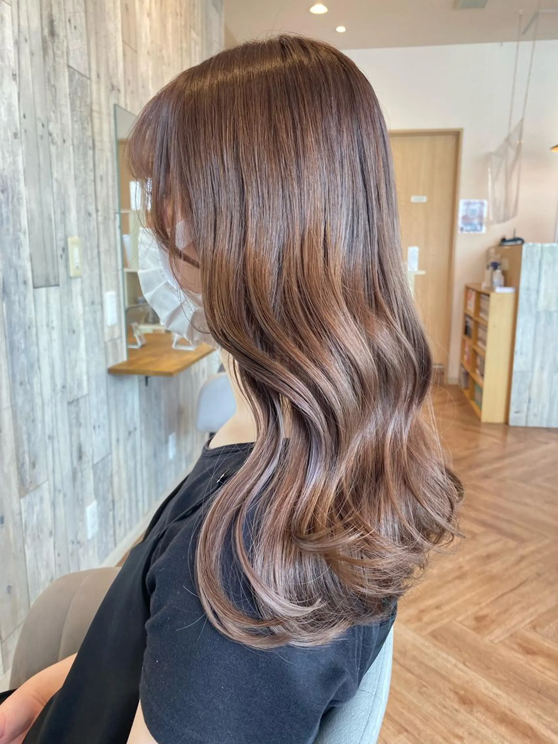 ミディアム カラー 韓国レイヤーカット/ 顔周りカットtamaのヘアスタイル