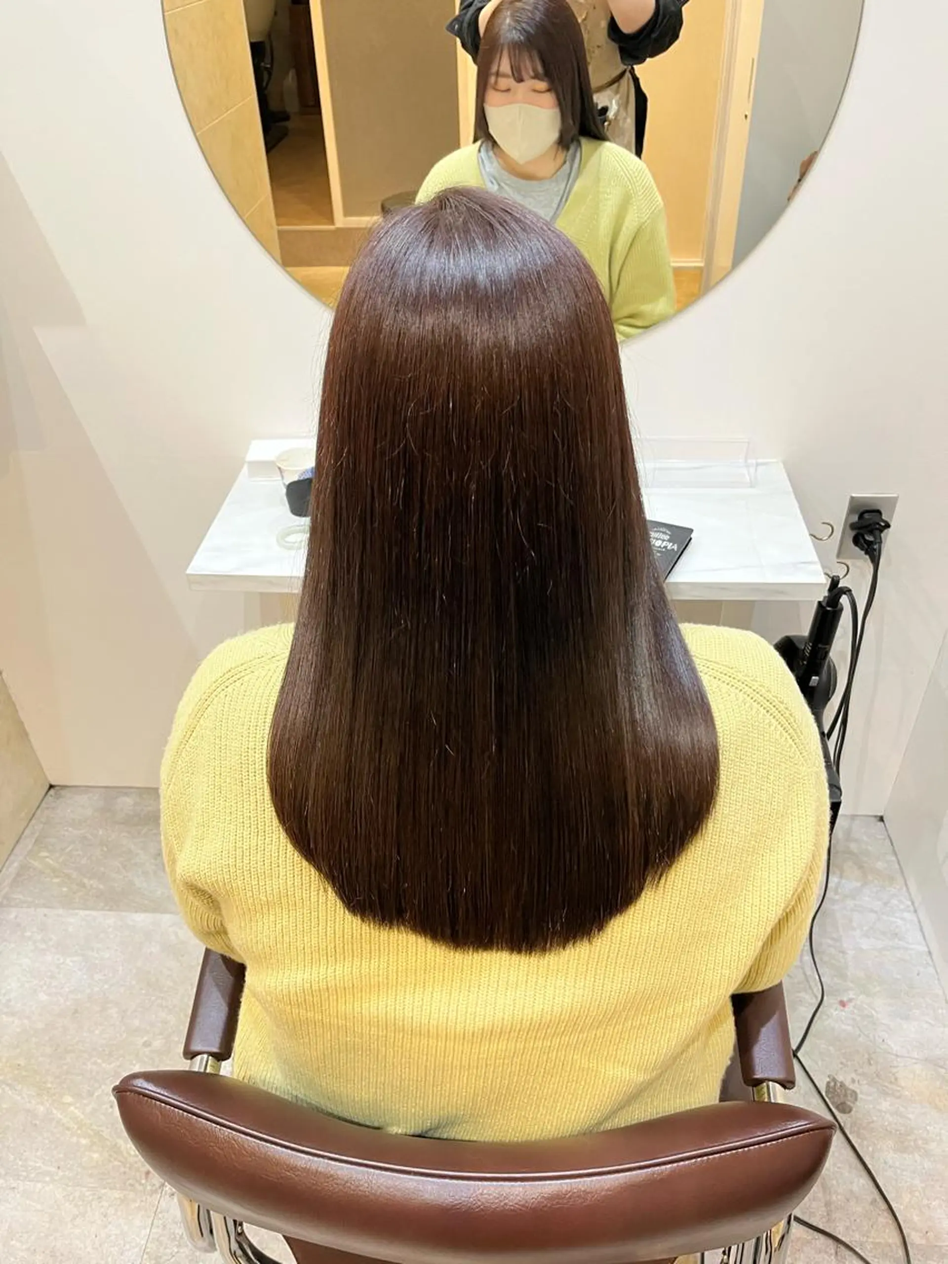 ロング カット ヘアカラー トリートメント 【髪質改善　艶髪】 布川　莉穂のヘアスタイル