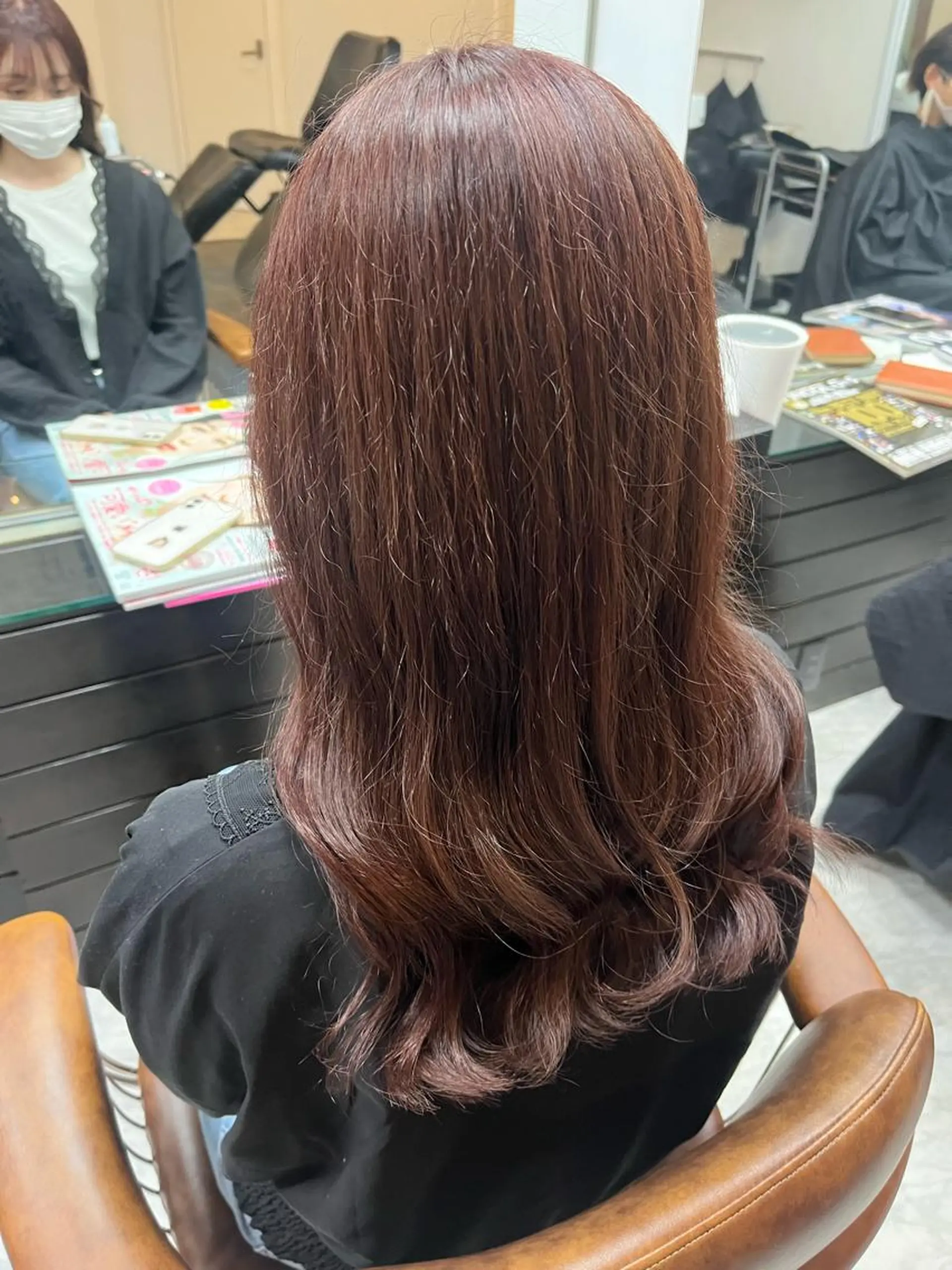 カラー ブラウンカラー ピンクカラー NANOHA エクステ・ヘアセットのヘアスタイル