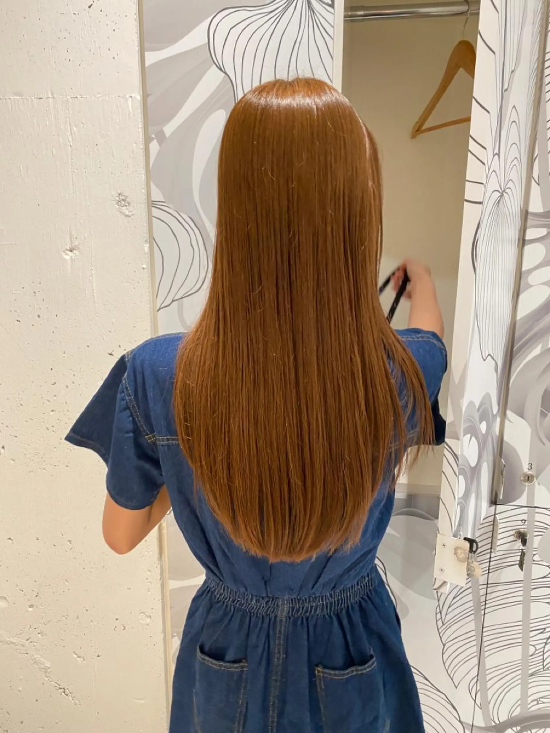 ロング 縮毛矯正 トリートメント 榎本 健太のヘアスタイル