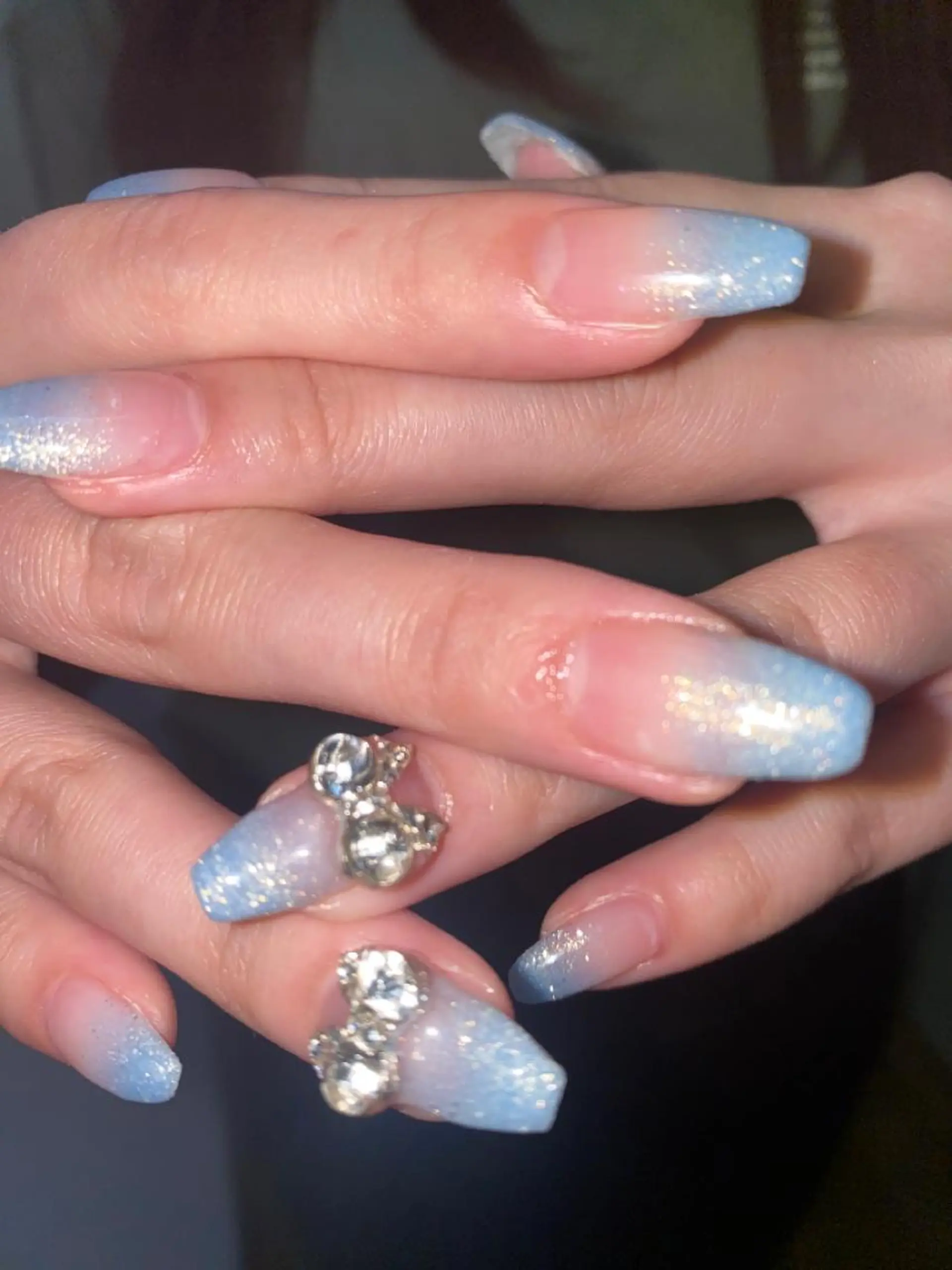 ネイル ラメ(グリッター) ラメグラデーション isobe yuiのネイルデザイン