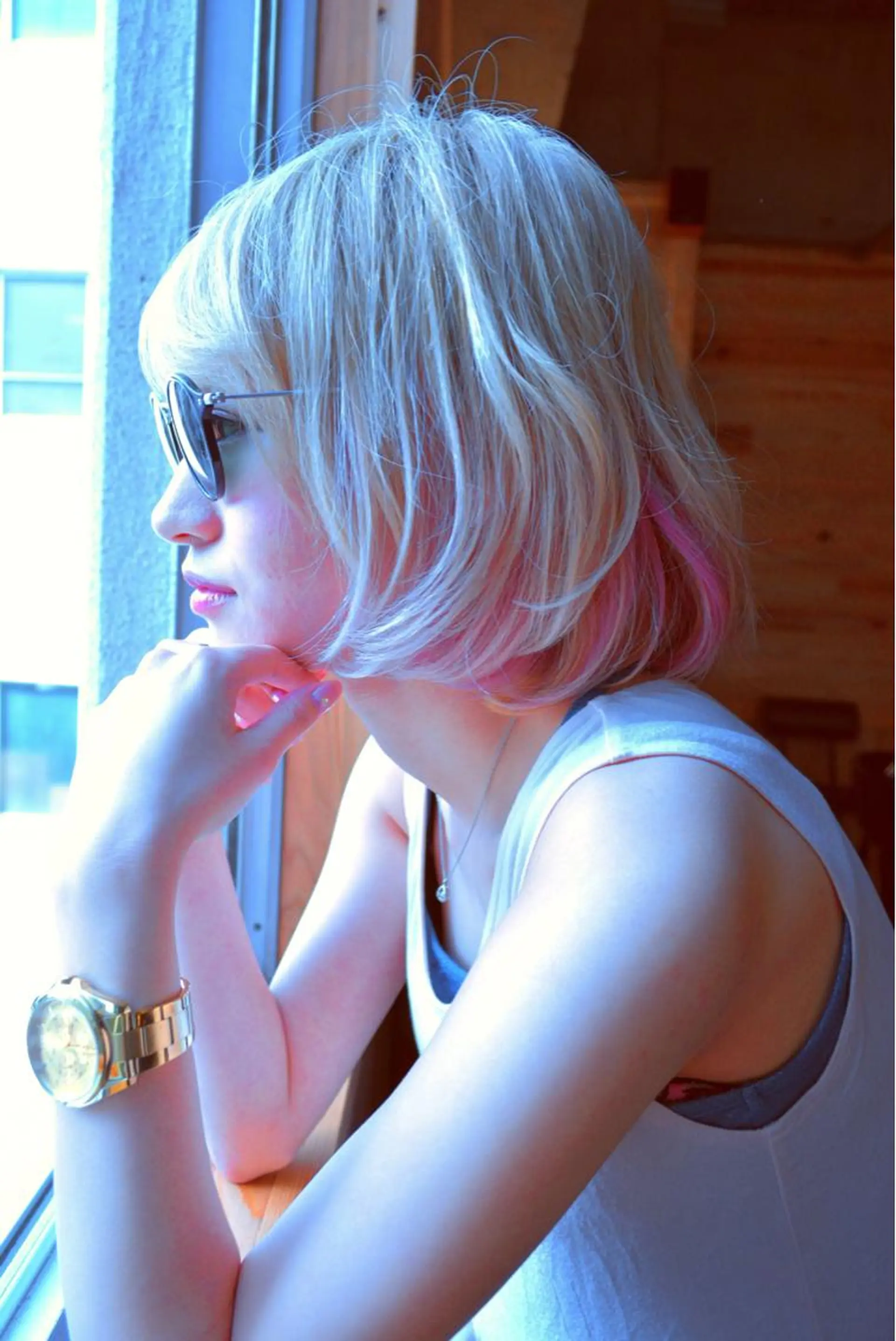 ショート カラー パーマ ブリーチ インナーカラー ピンクカラー ボブ belle chambreイブカのその他イメージ