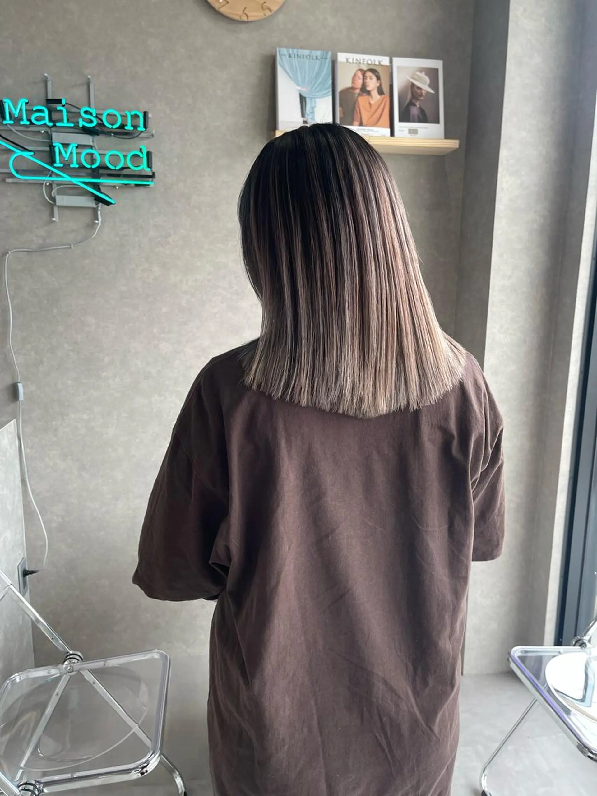 ミディアム カラー ヘアカラー トリートメント 一ノ瀬 暁のヘアスタイル