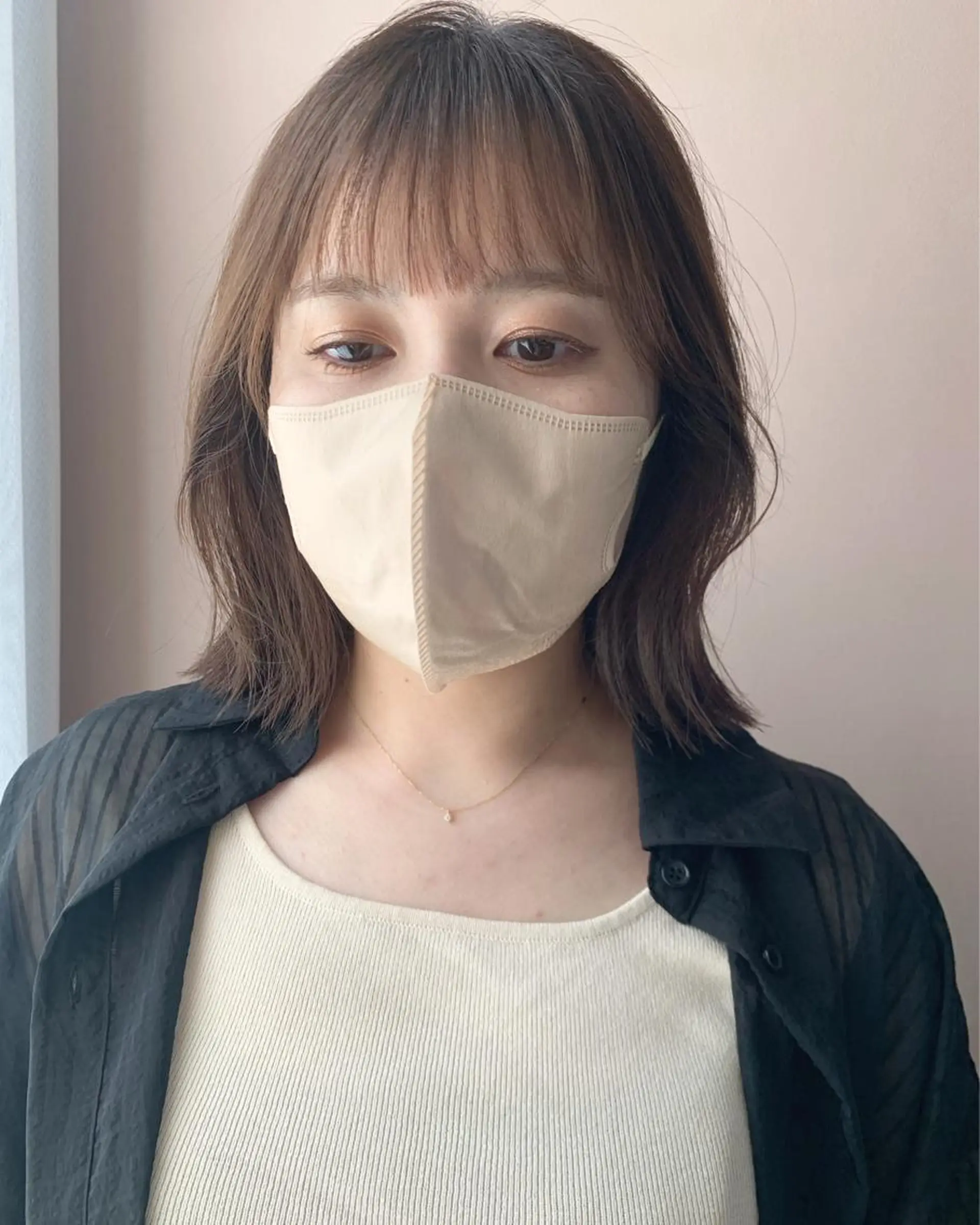 ミディアム カット トリートメント hub hair レイヤー/透明感のヘアスタイル