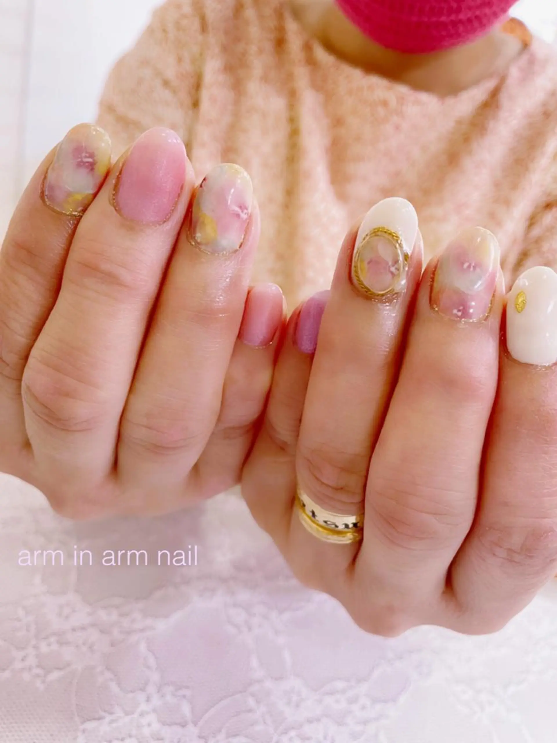 ネイル arm in arm ︎✿Yamamotoのマツエク・マツパデザイン