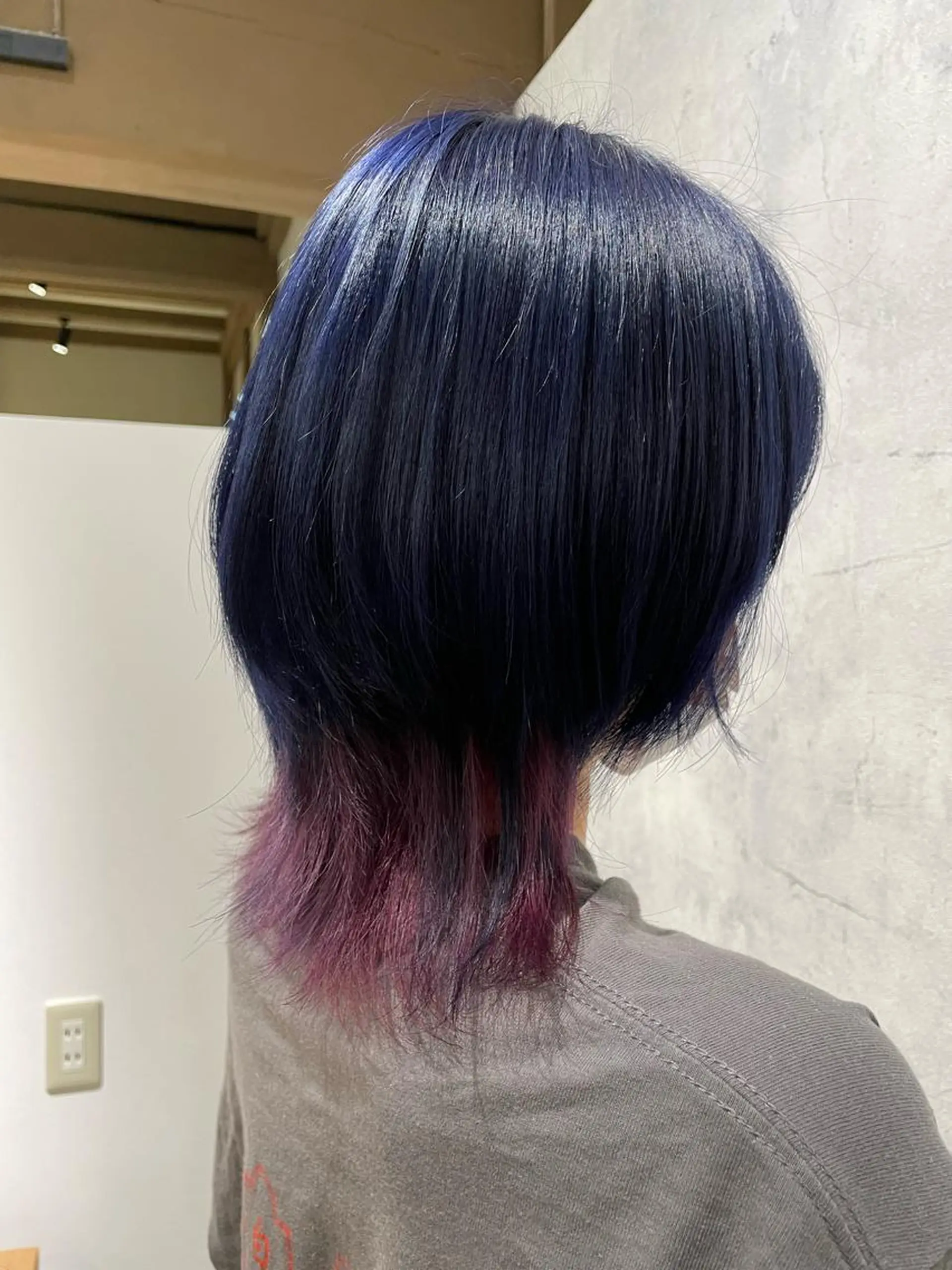 ミディアム パープルカラー ヘアカラー LICO HAIR&RELAXATION 一宮店所属・木村 真知子のヘアスタイル