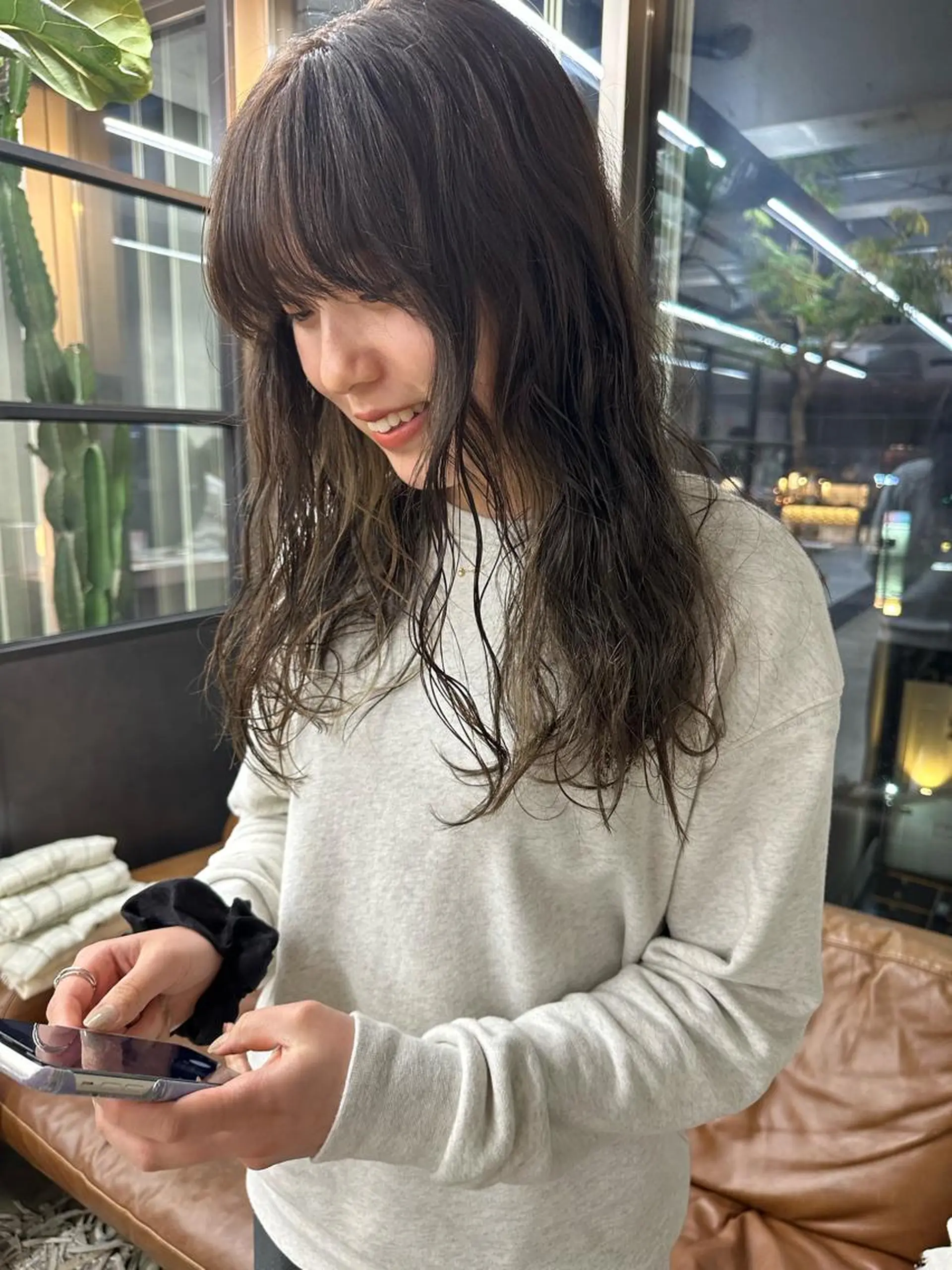 ロング カラー 透明感カラー myu 🐈‍⬛のヘアスタイル