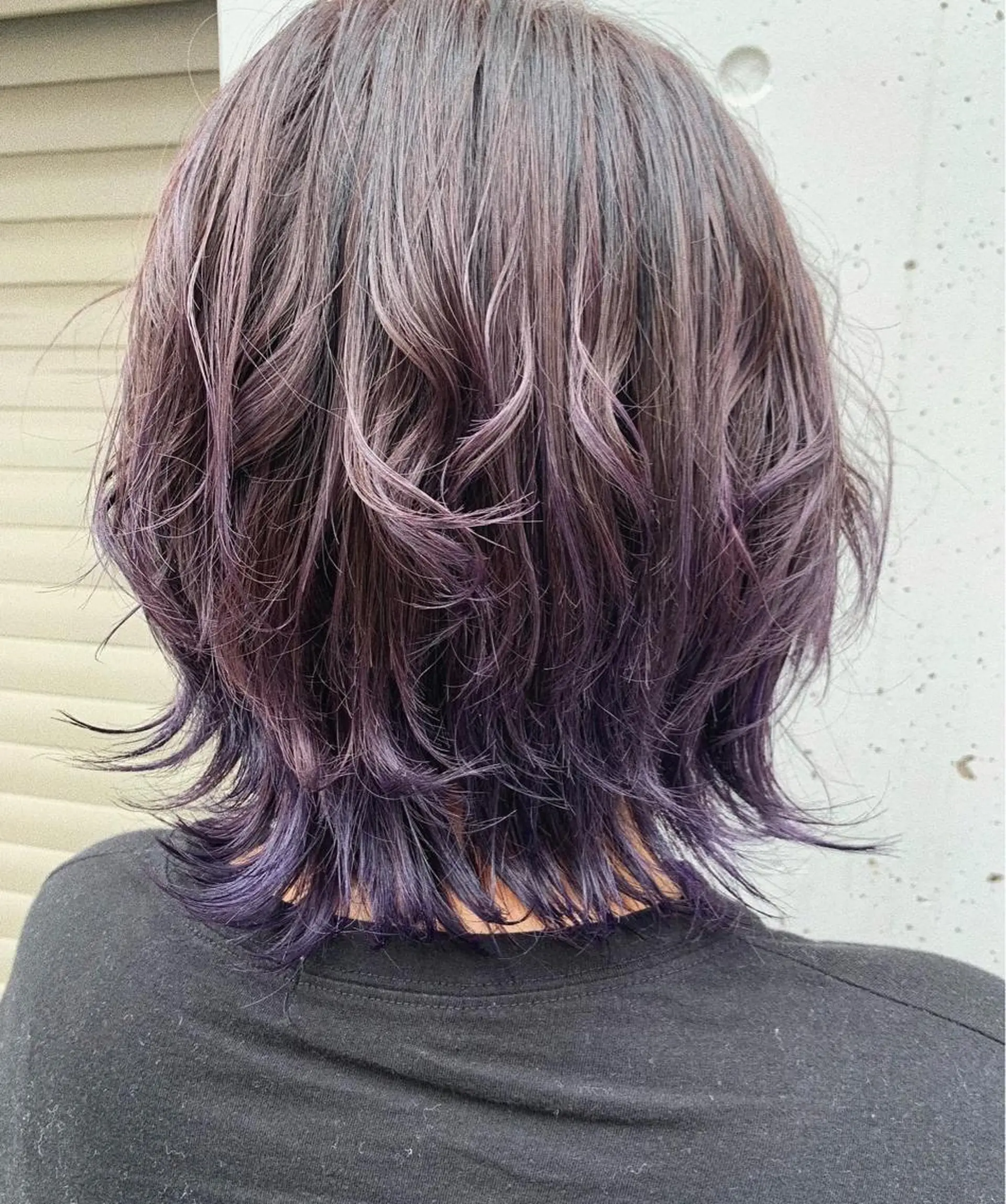 ショート パープルカラー 似合わせカラー🫶 小川千波のヘアスタイル