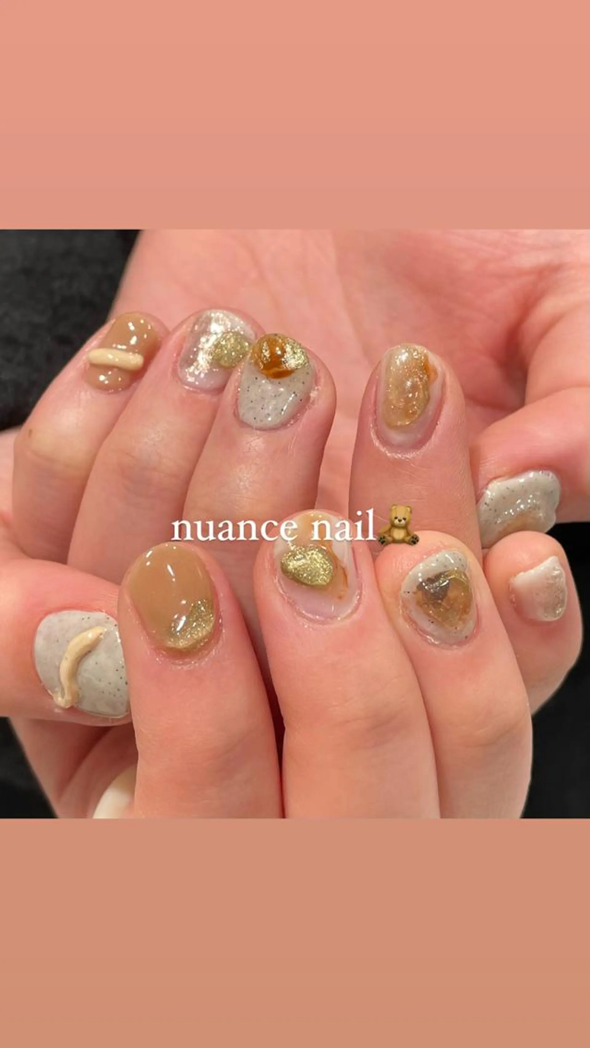 ネイル ジェルネイル パラジェル ハンドネイル 淡色ネイル 🎀moeのネイルデザイン