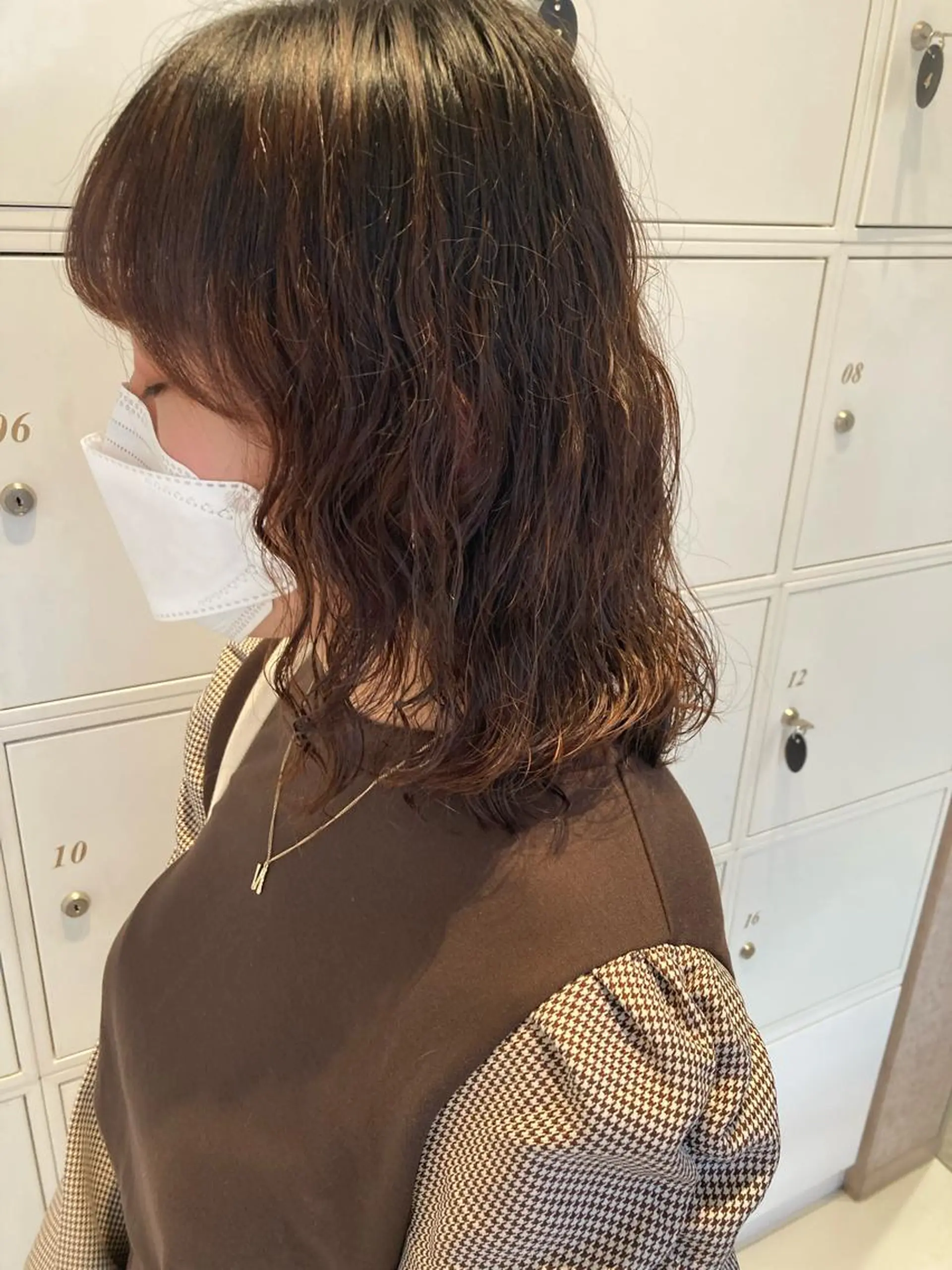 ミディアム パーマ ミディアムパーマ 山田 ひかりのヘアスタイル