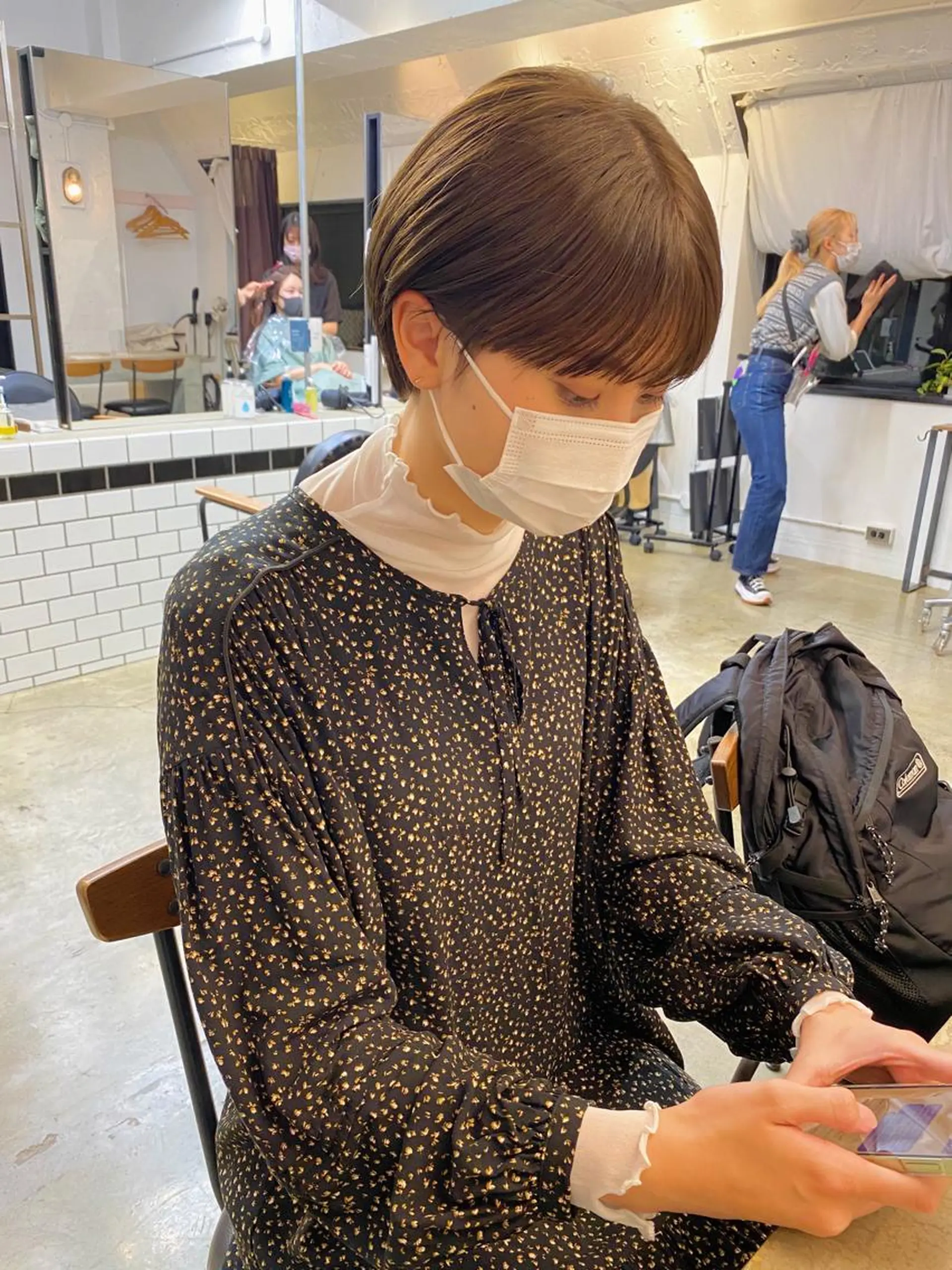 ショート カラー ヘアカラー トリートメント IVORY.所属・🟩白髪ぼかし/ボブ /ショートヘア/大司のヘアスタイル