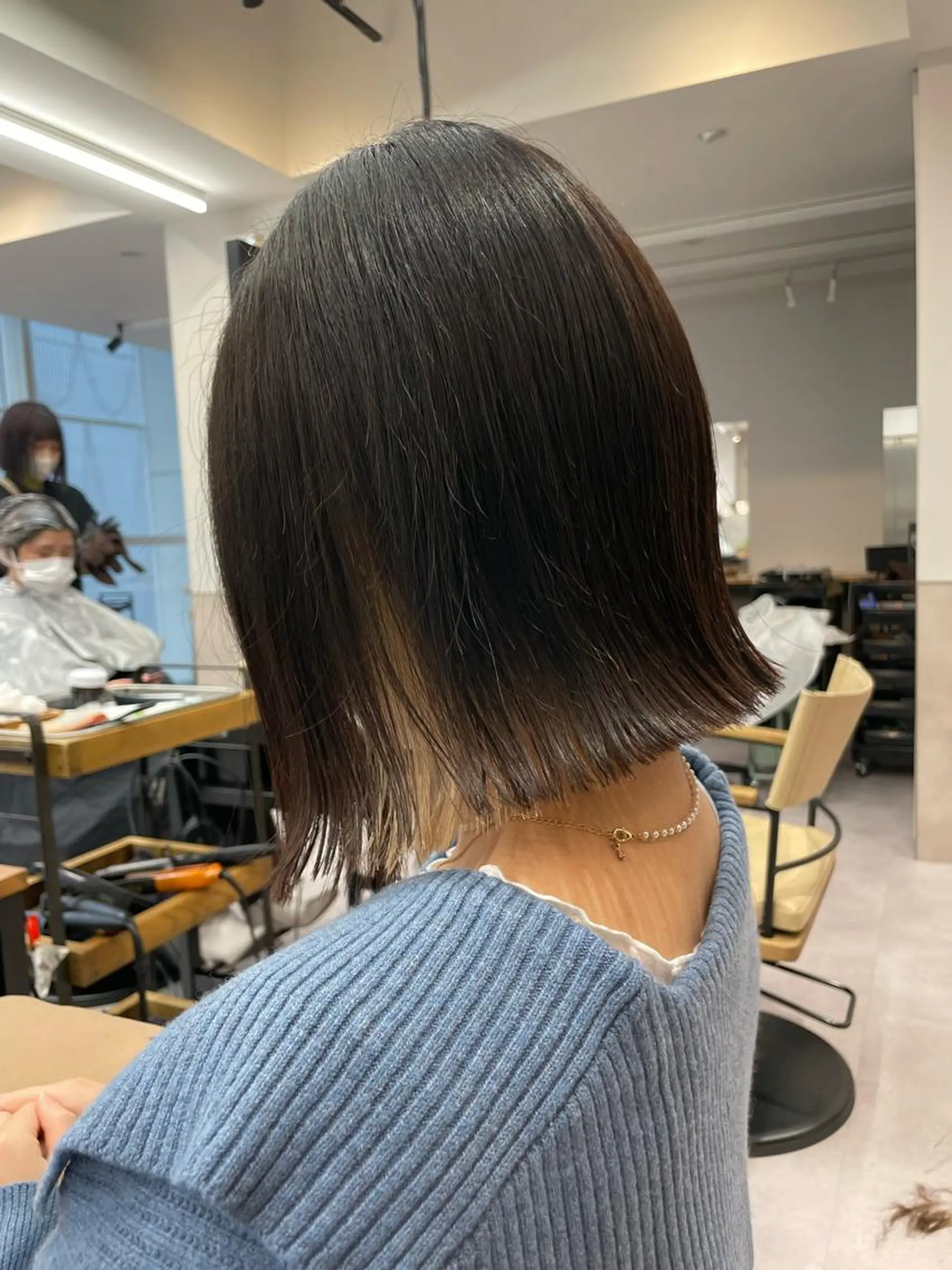 ミディアム ボブ 長めボブ 期間限定 カット　りょうのヘアスタイル