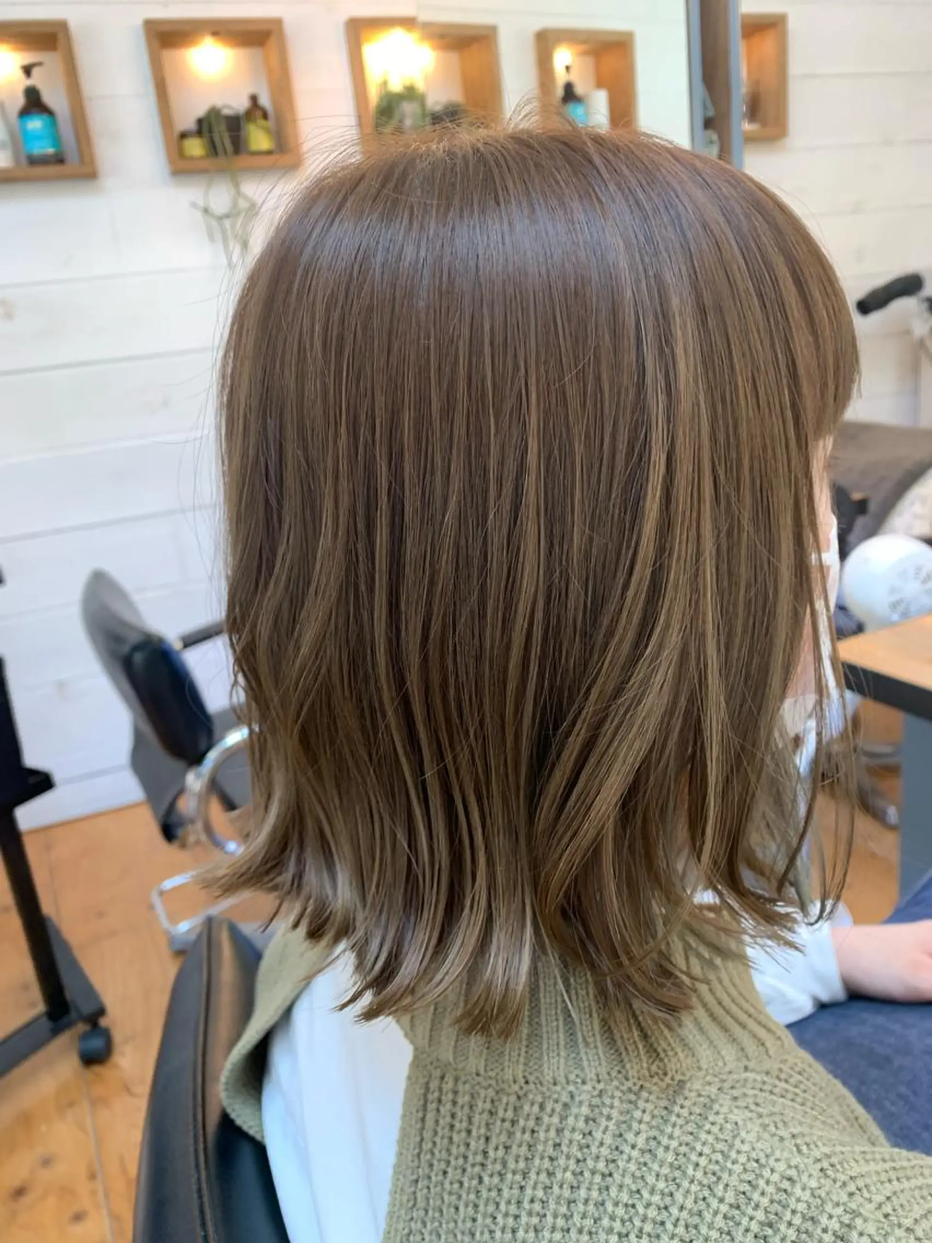 ショート カラー ハイライトカラー ボブ ハイライト Lagom なかだのヘアスタイル