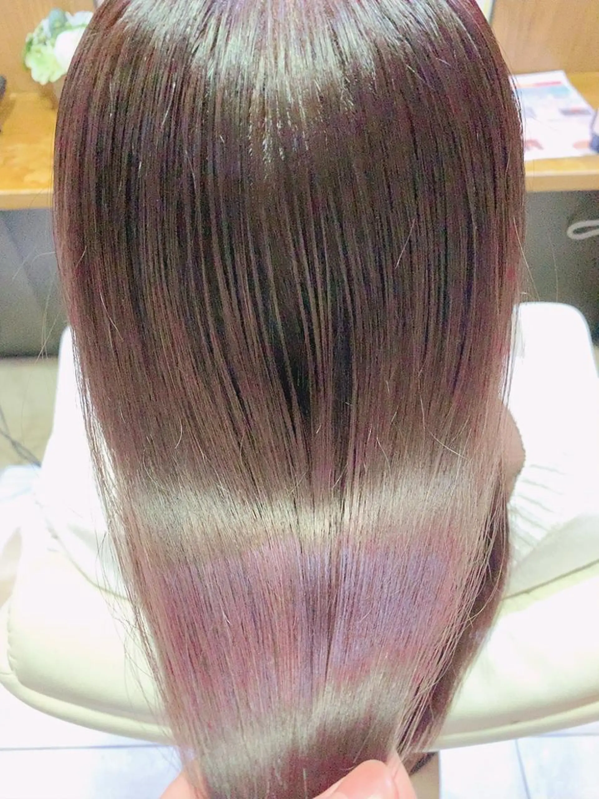 ロング カラー トリートメント 韓国風🇰🇷うる艶 レイヤー/海青🫧のヘアスタイル