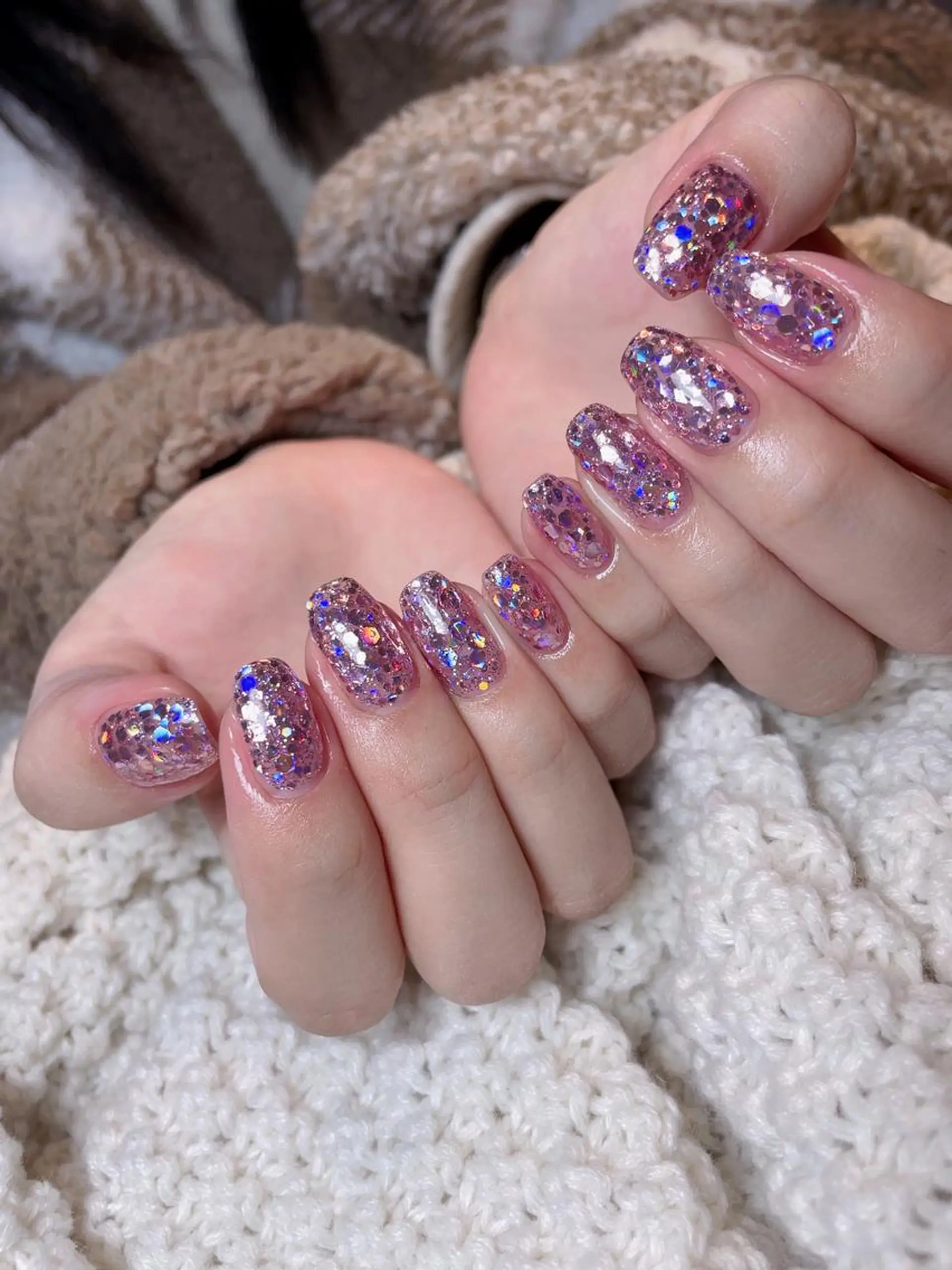 ネイル キラキラネイル ラメ(グリッター) ハンドネイル 南野 由希のネイルデザイン