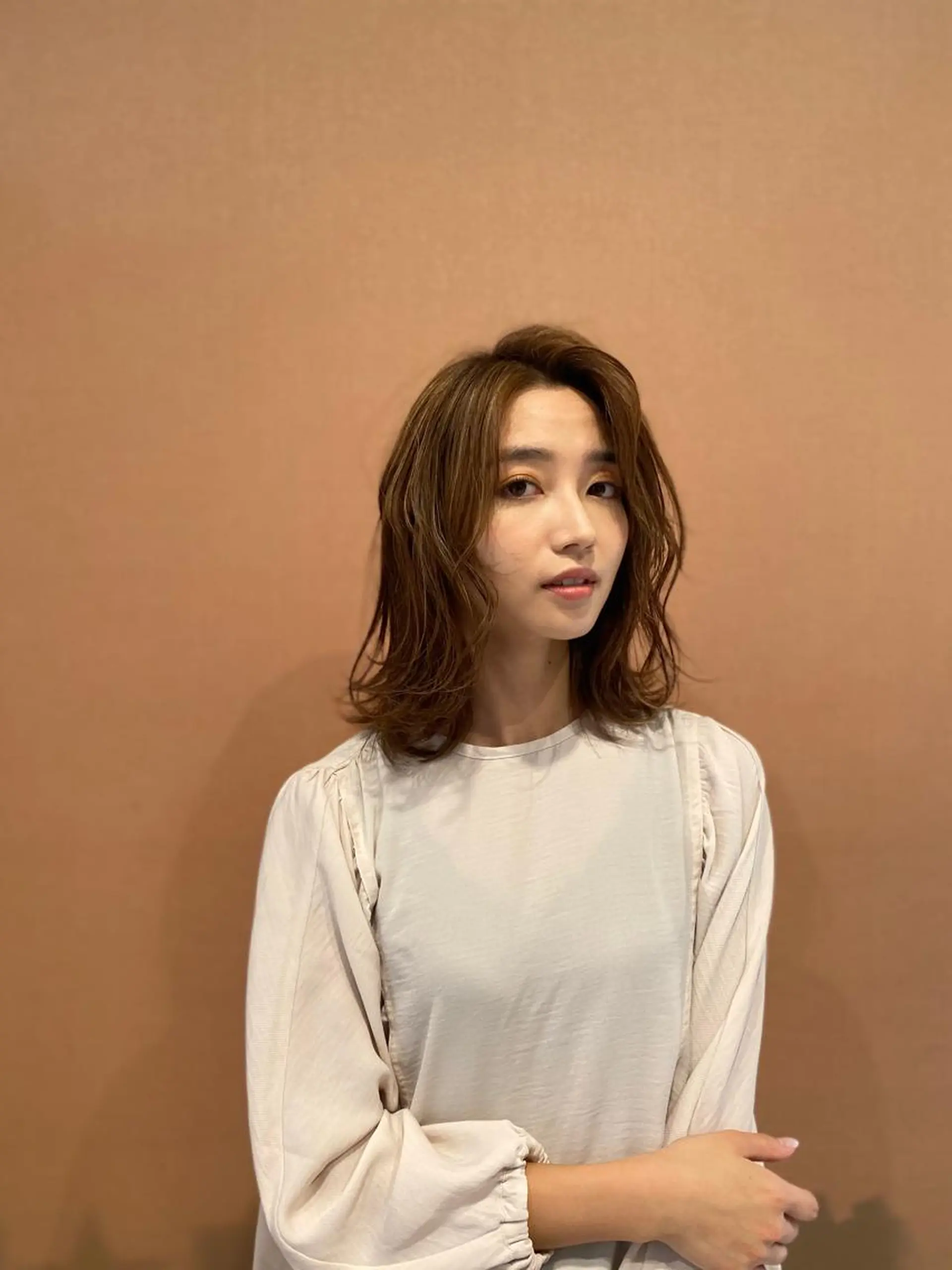 ミディアム カラー パーマ ヘアアレンジ ヘアカラー メンズパーマの巨匠 鈴木純のヘアスタイル