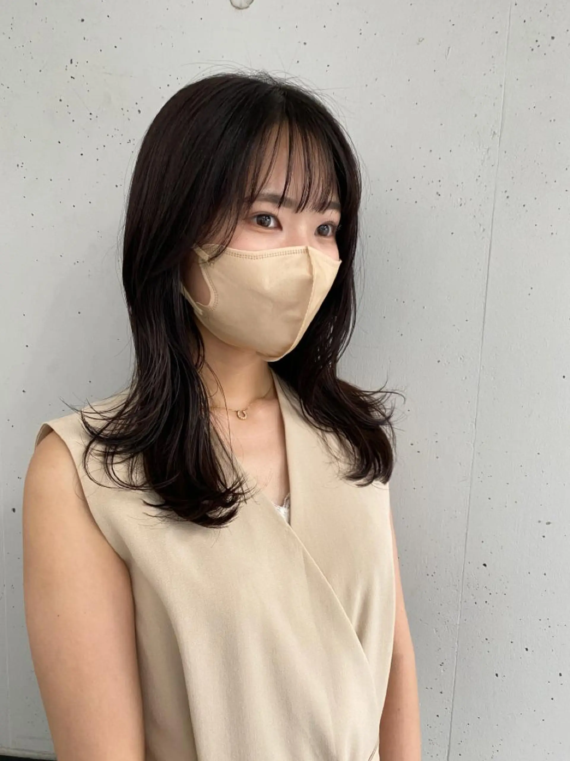 セミロング カット ヘアカラー トリートメント ボブ / オージュア 🌸Mikuのヘアスタイル