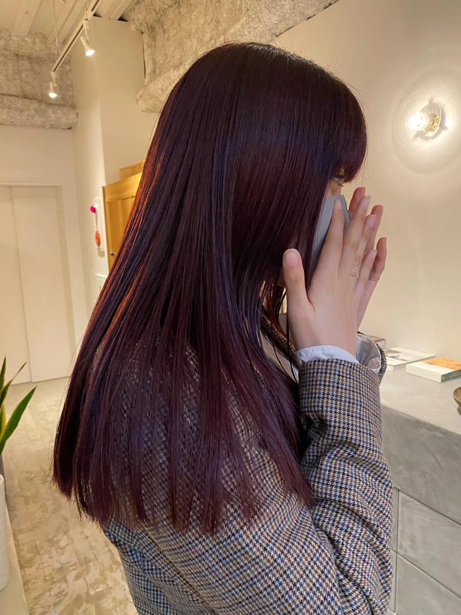 ロング カラー 砂原 ひよりのヘアスタイル