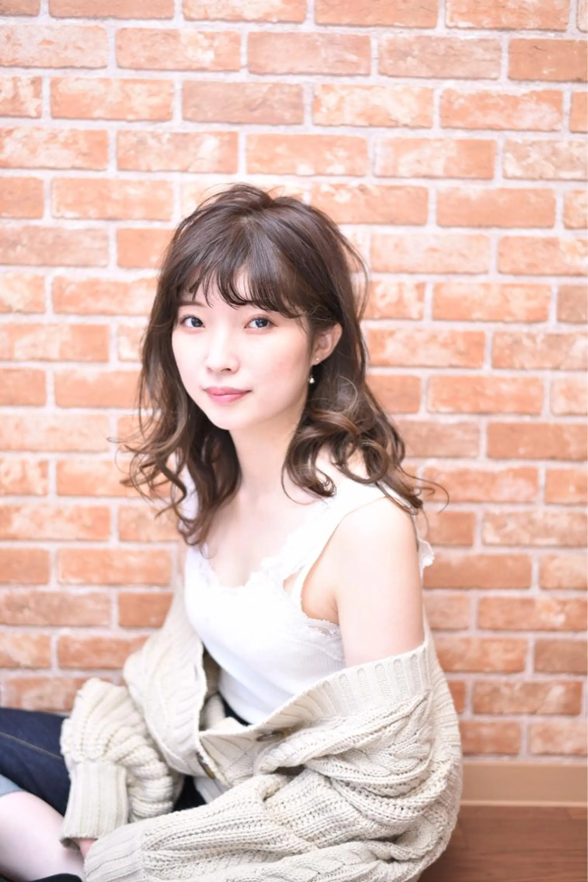 ロング カラー ベージュカラー 似合わせカット テラモト カズヨシのヘアスタイル