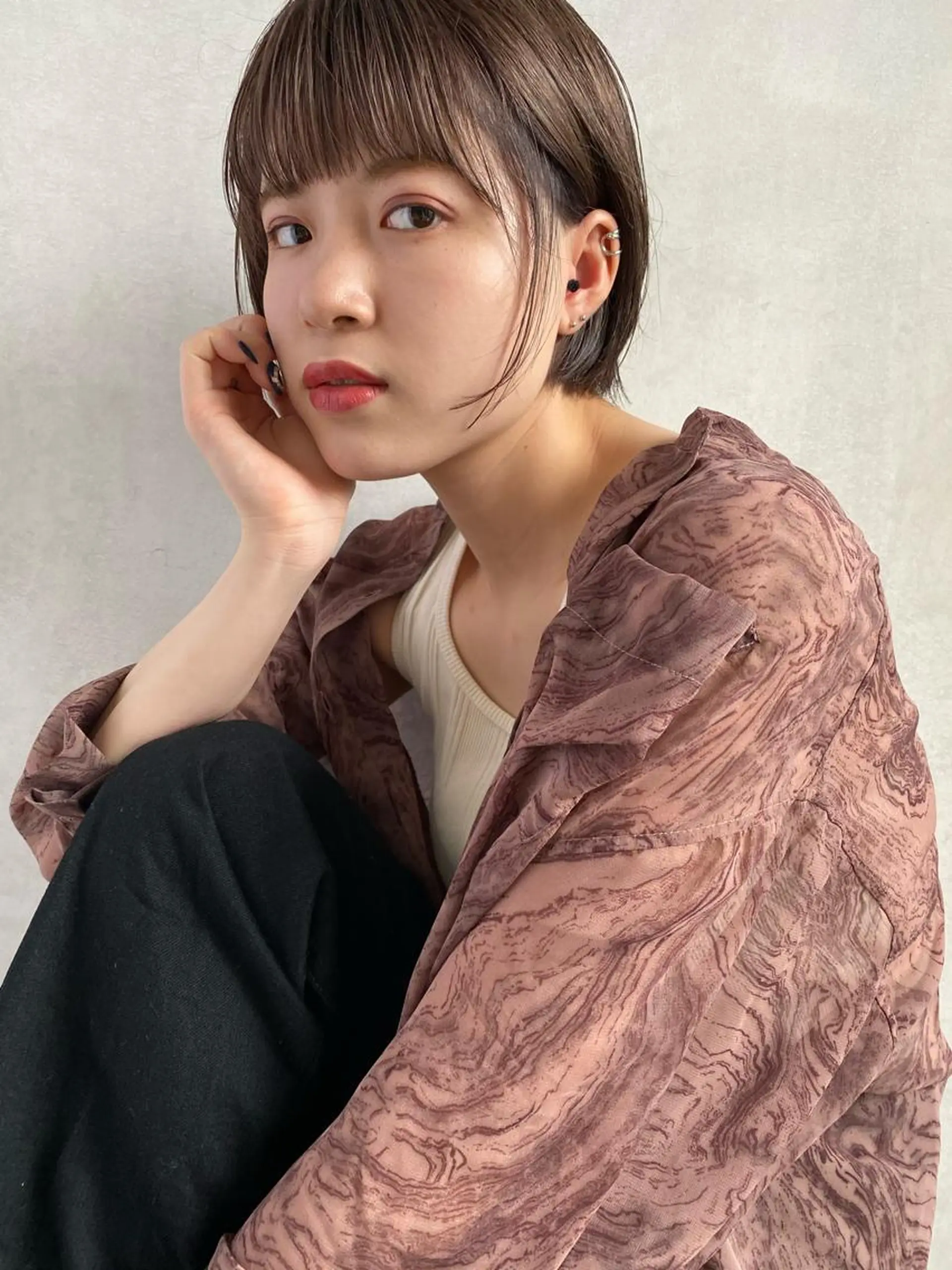 ショート カット 近藤 千裕のヘアスタイル