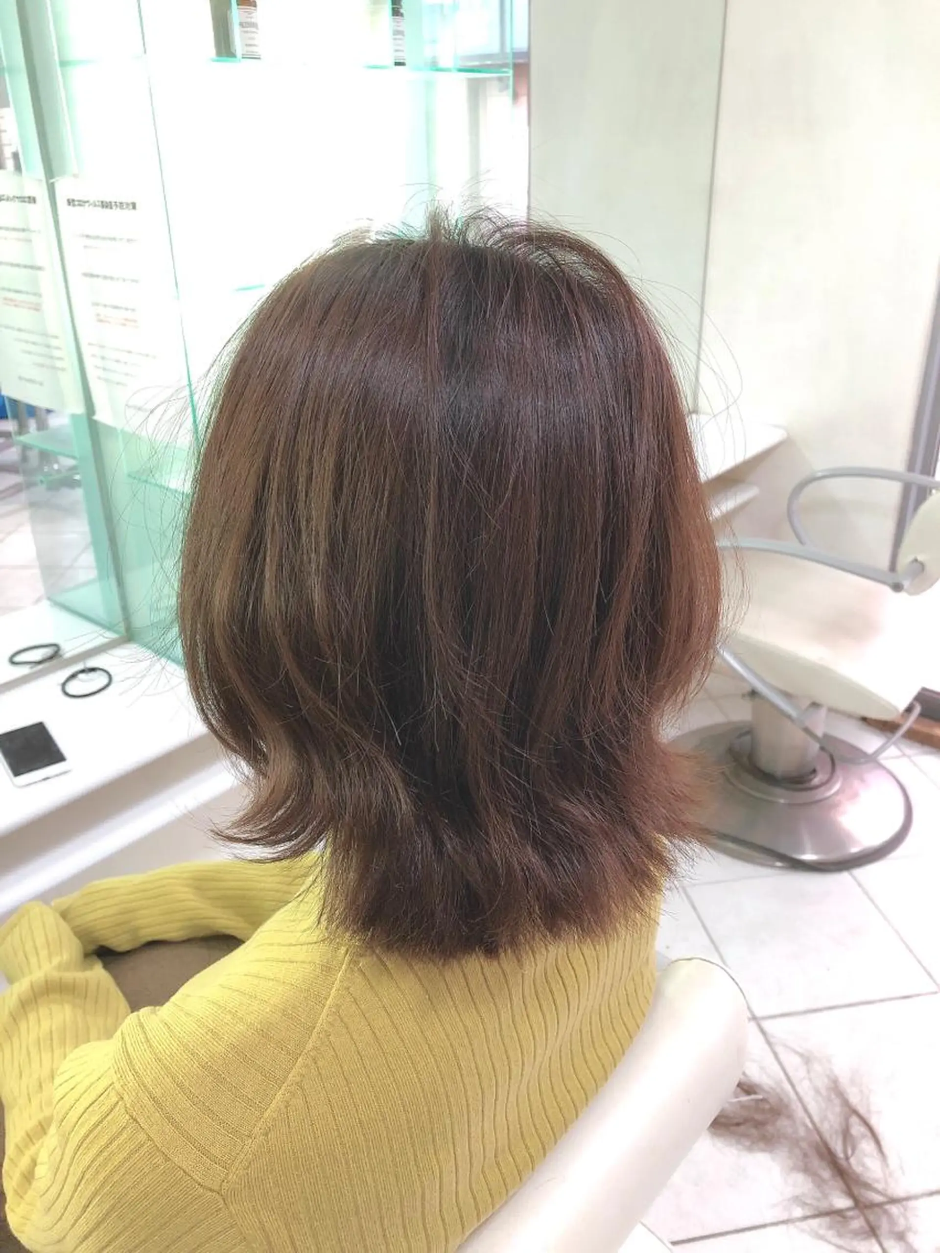 ミディアム 保住 亮太のヘアスタイル