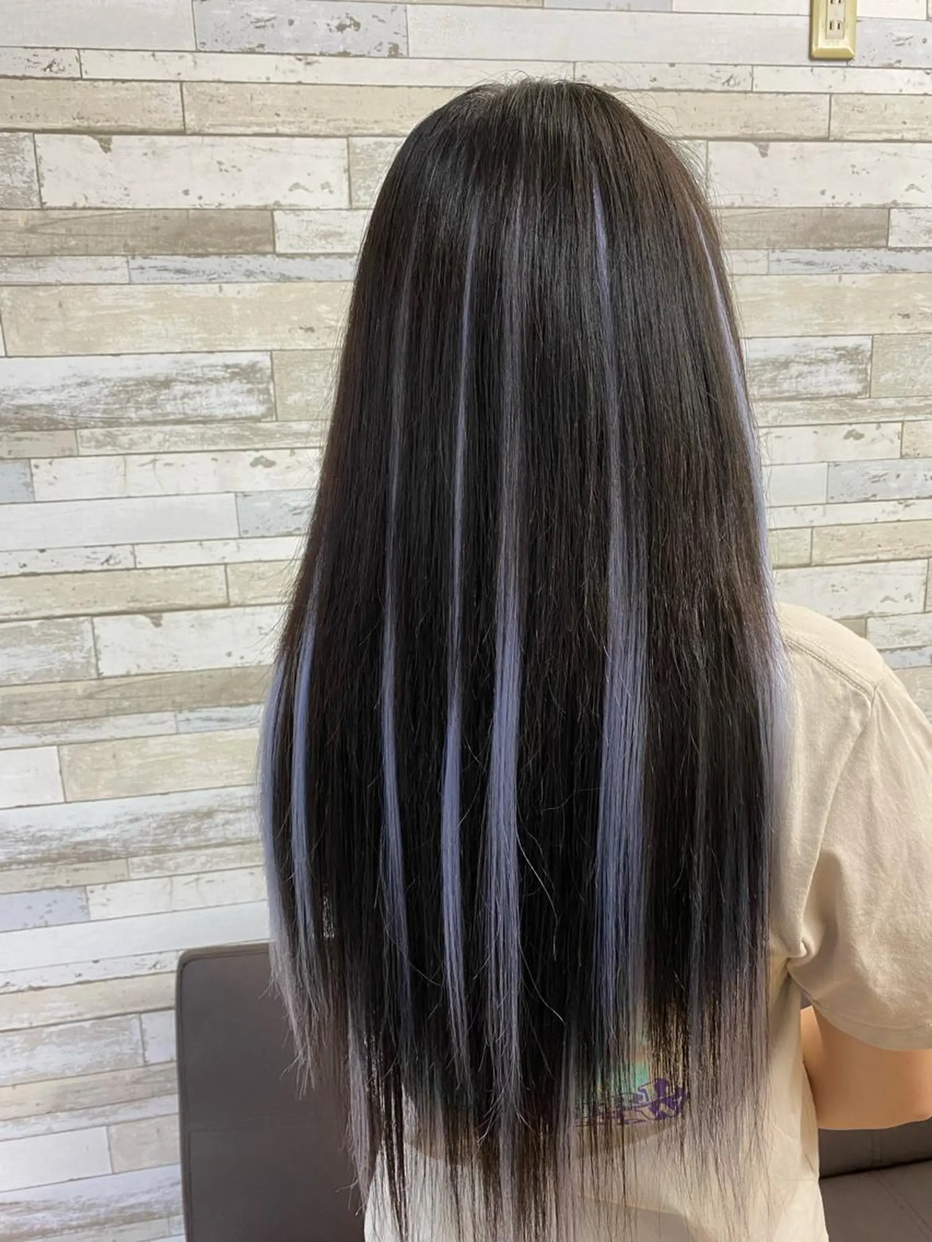 ロング エクステ B-W ⭐️MIKIのヘアスタイル