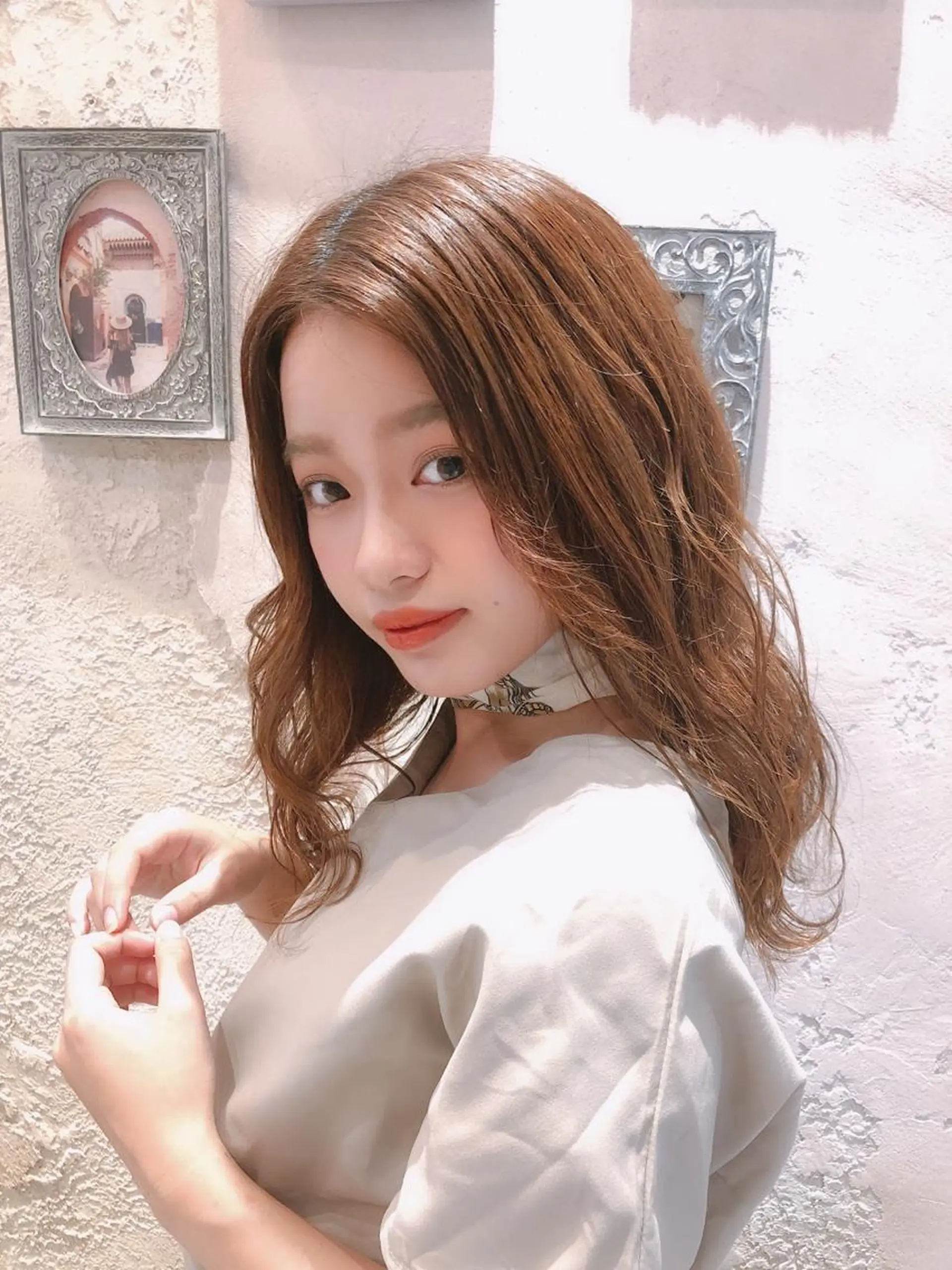 ミディアム アッシュ カット ヘアカラー トリートメント 代表山口ひな 髪質改善のプロのヘアスタイル