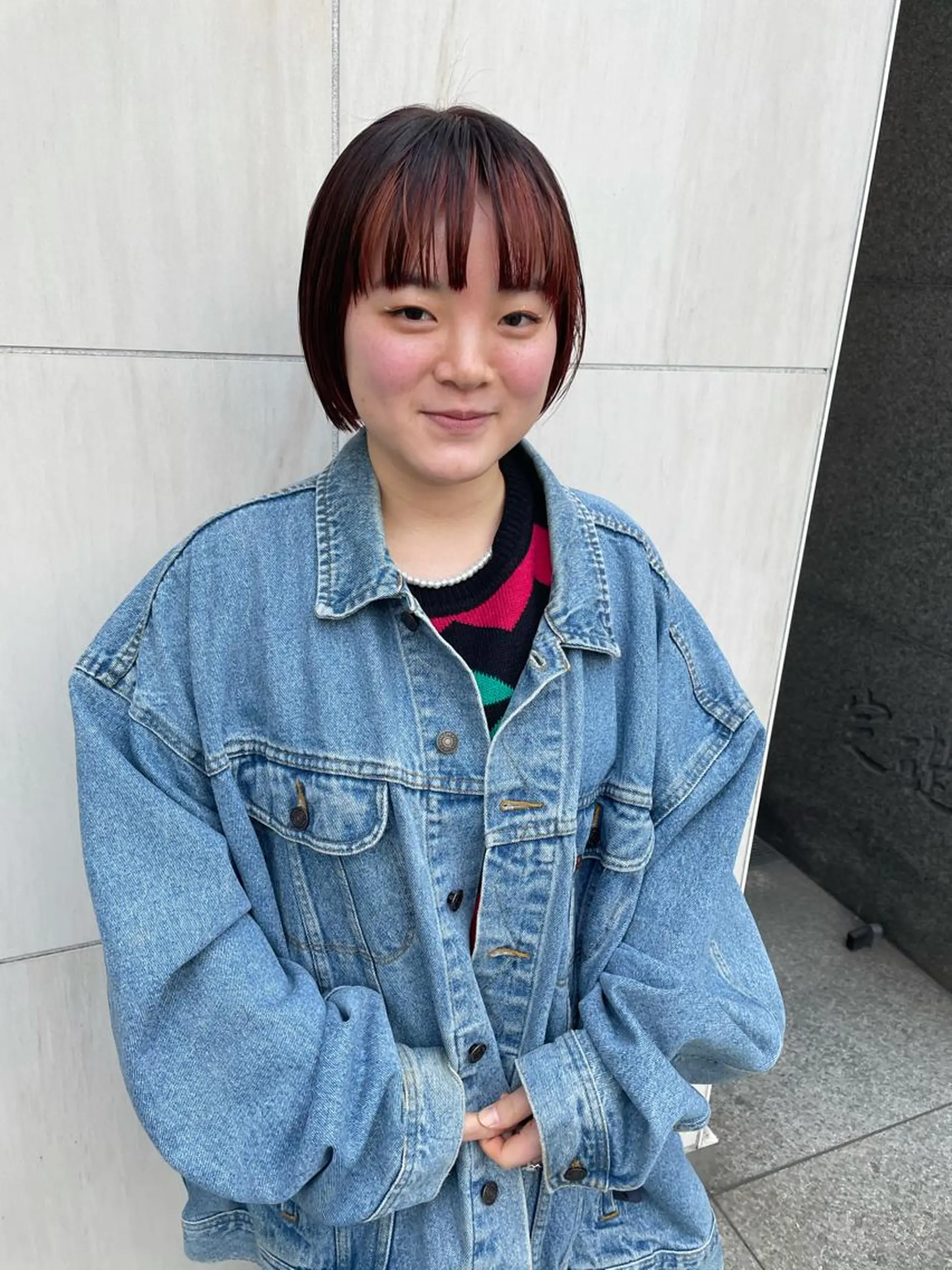 ショート カラー パーマ カット ヘアカラー トリートメント tatsumi/ボブ ウルフ/レイヤーのヘアスタイル