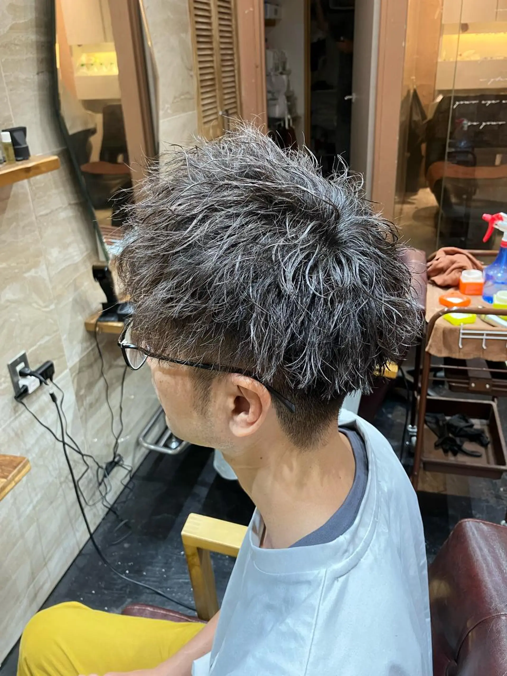 パーマ メンズ カット パーマ メンズ特化/パーマ/ フェードWATARUのヘアスタイル