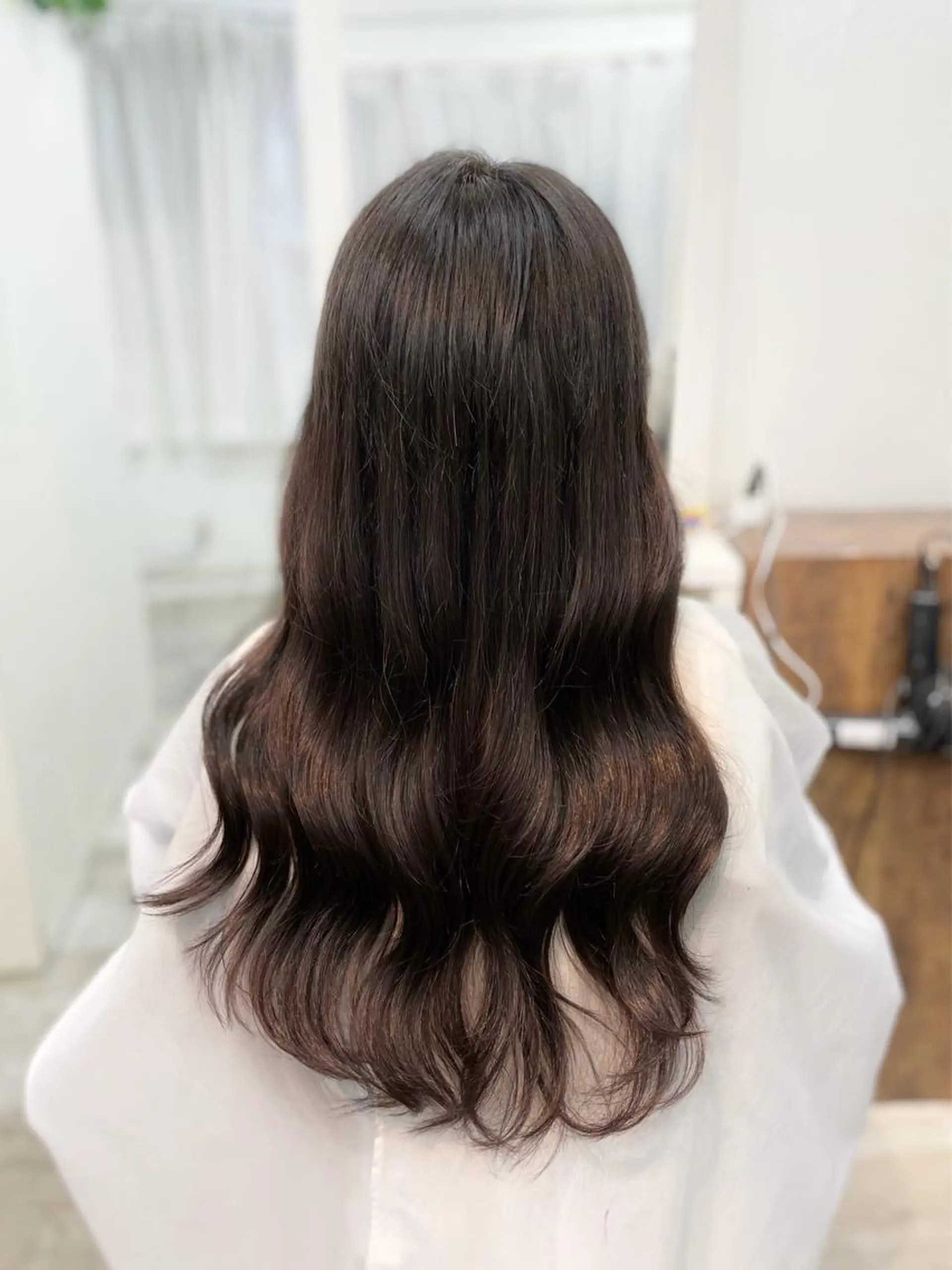 ロング カラー カット エクステ ヘアセット 韓国ヘア🤍髪質改善 🇰🇷AKANEのヘアスタイル