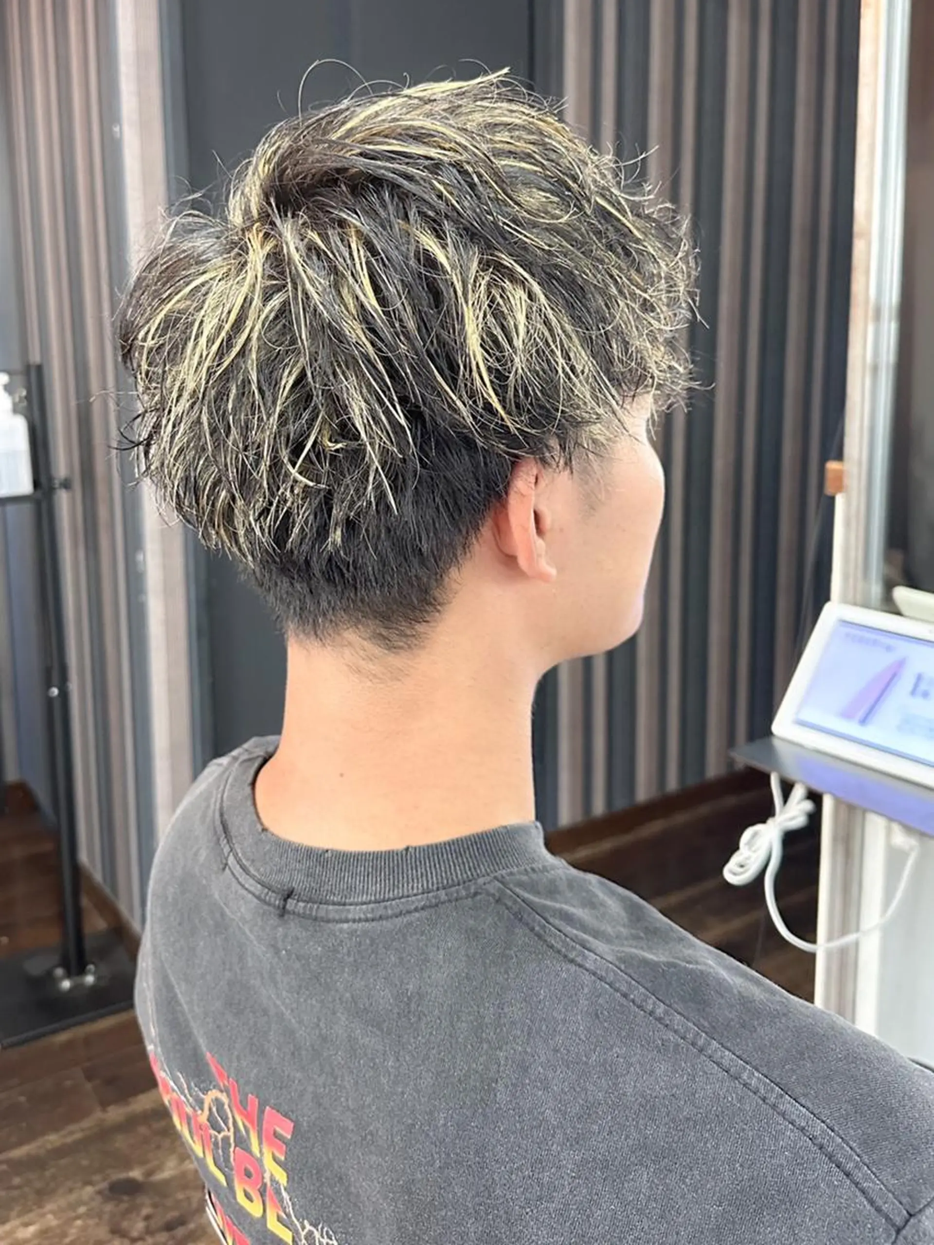 ショート カラー パーマ メンズ カット 早稲田/メンズパーマ /カラー/松井聖虎のヘアスタイル