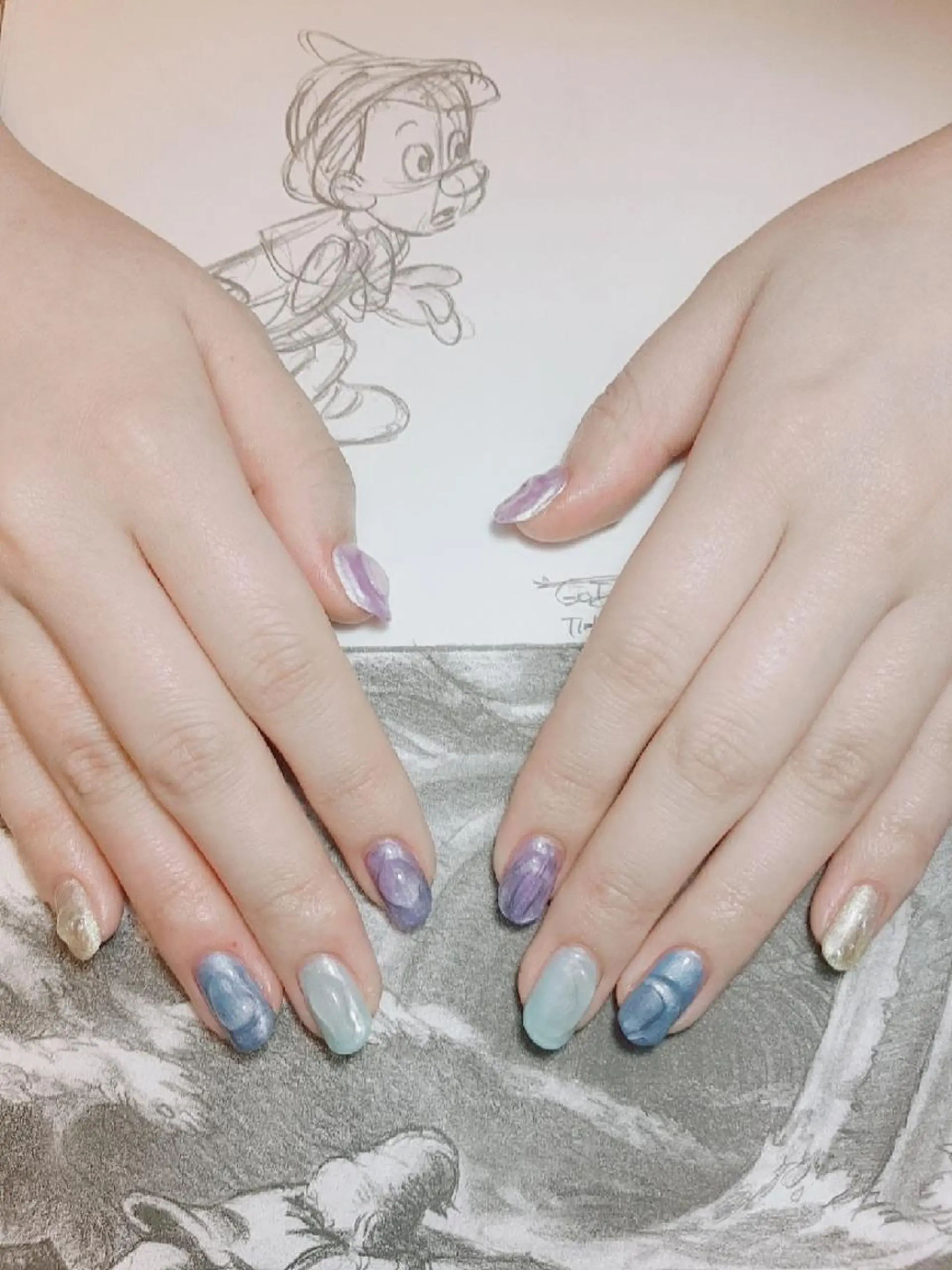 ネイル セミロング owlnail /持込みデザイン専門のネイルデザイン