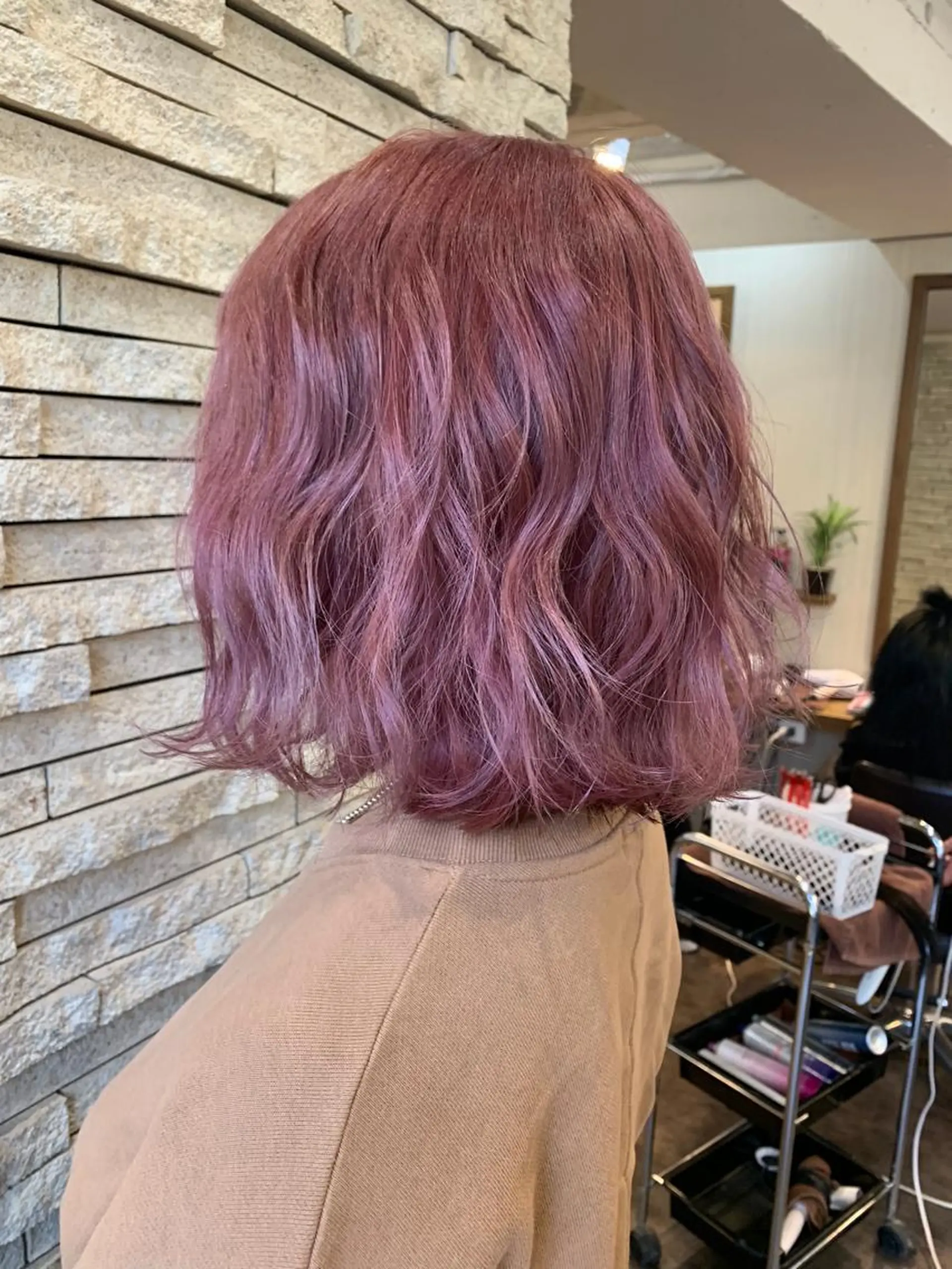 ミディアム カラー ピンクカラー ヘアカラー JIL BLAN千葉 代表 Toshikiのヘアスタイル