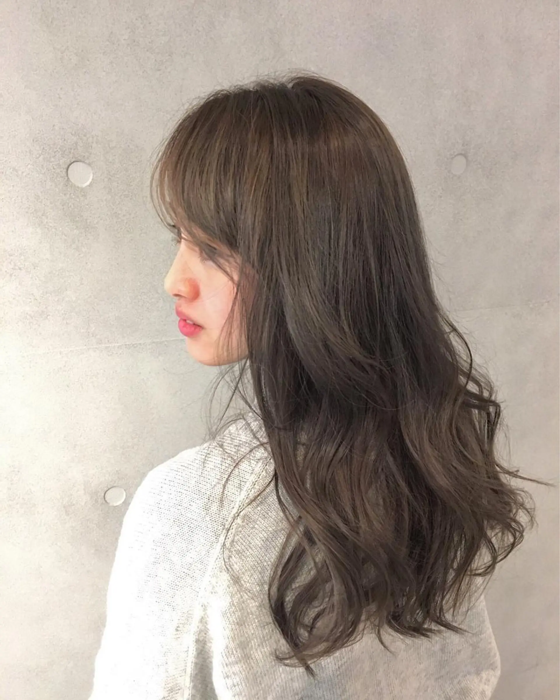 ロング カラー 透明感カラー グレージュ TAKU 美容師のヘアスタイル