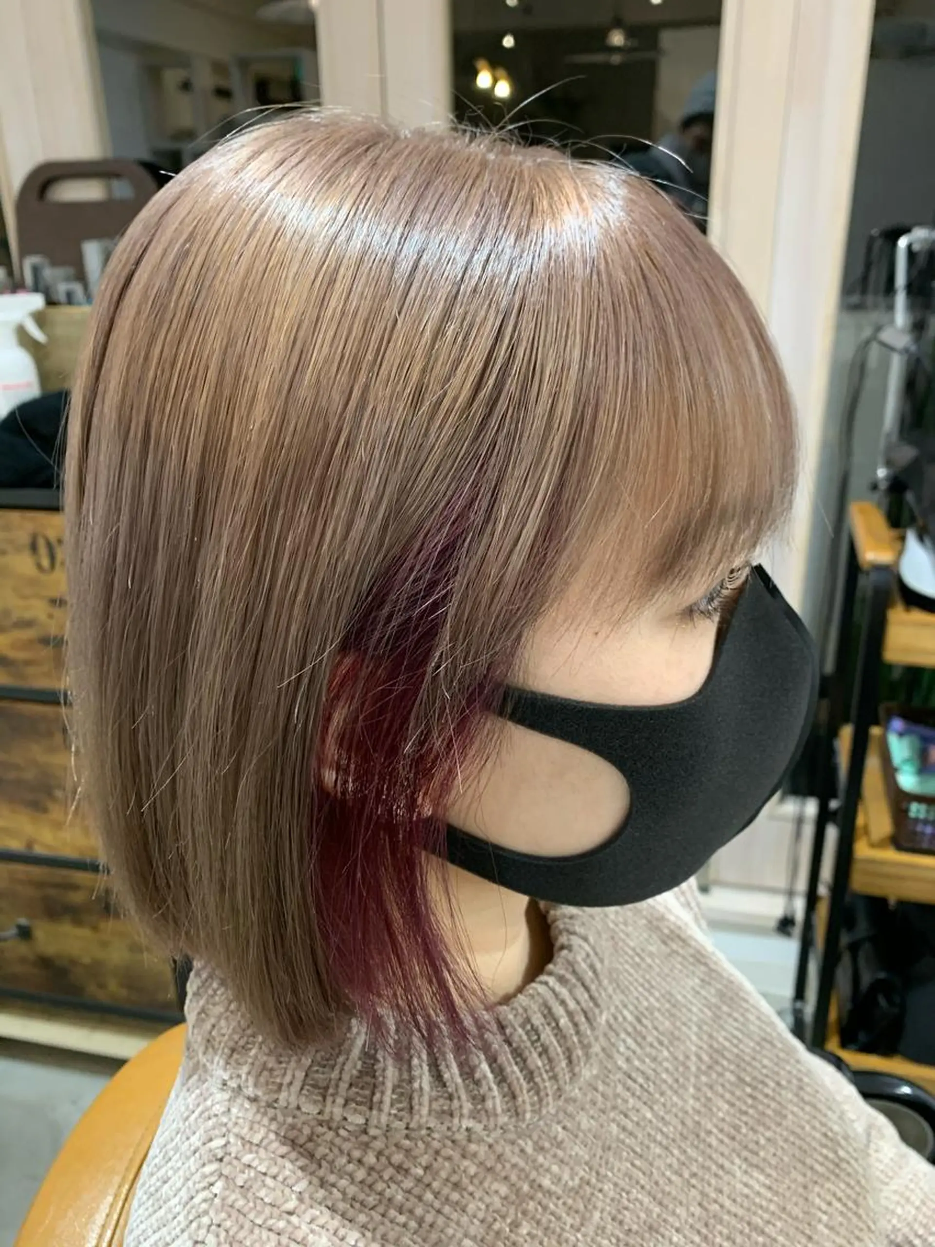 ミディアム カラー ヘアアレンジ メンズ ヘアカラー トリートメント Sia中野新橋 『JUNYA』のヘアスタイル