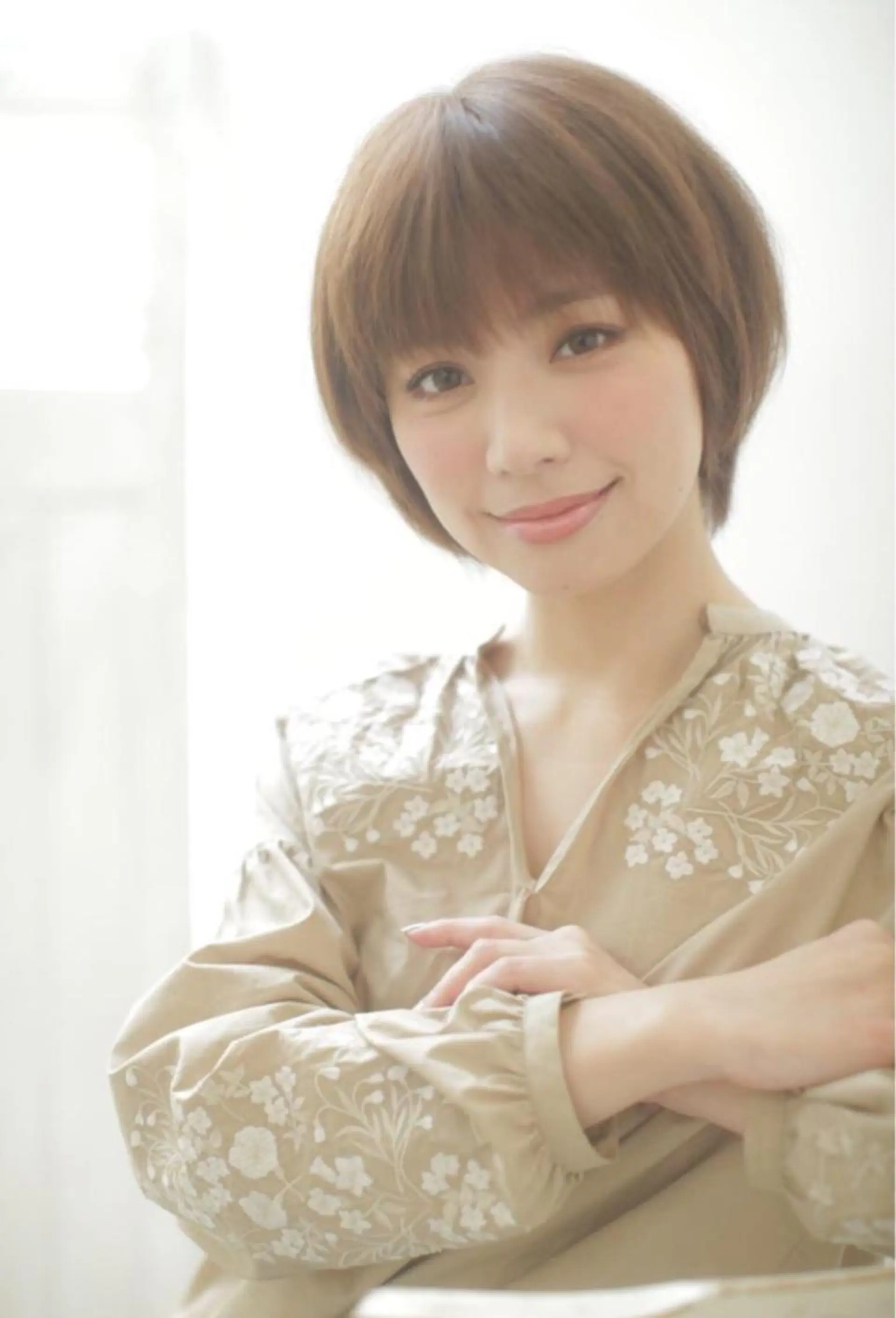 ショート カラー エイトウメダ 店長　稲尾友則のヘアスタイル