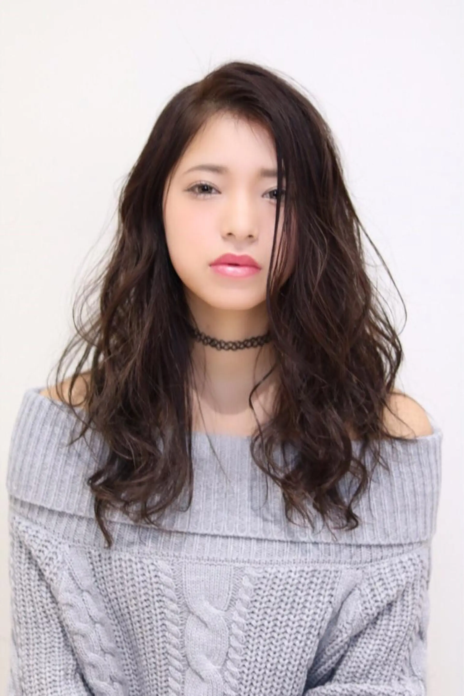 セミロング カラー パーマ 及川 翔のヘアスタイル