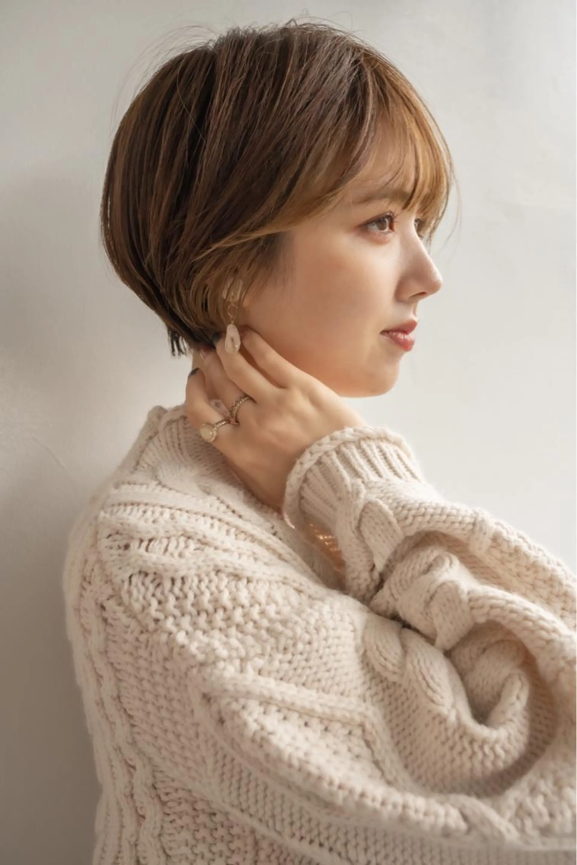 ショート カラー カット トリートメント ショート/レイヤー なら石井知希のヘアスタイル