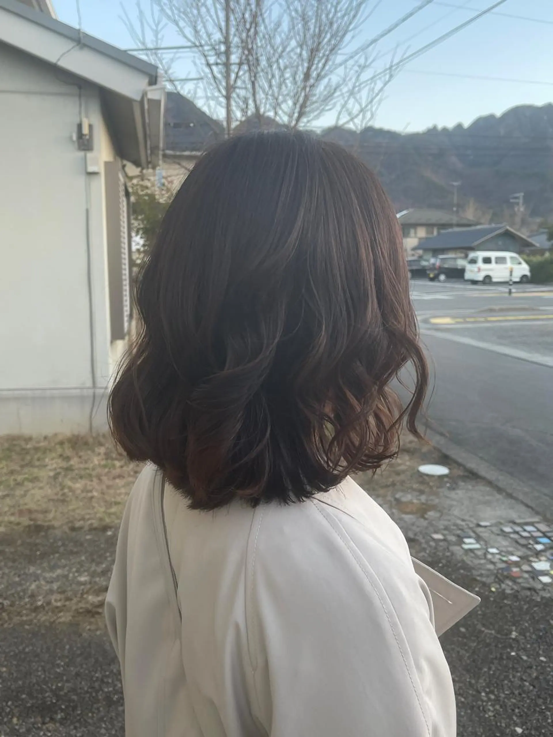 ミディアム カラー ベージュカラー ブリーチ グレージュ ブリーチなしカラー ボブ 髪質改善のプロ✨りな さんのその他イメージ